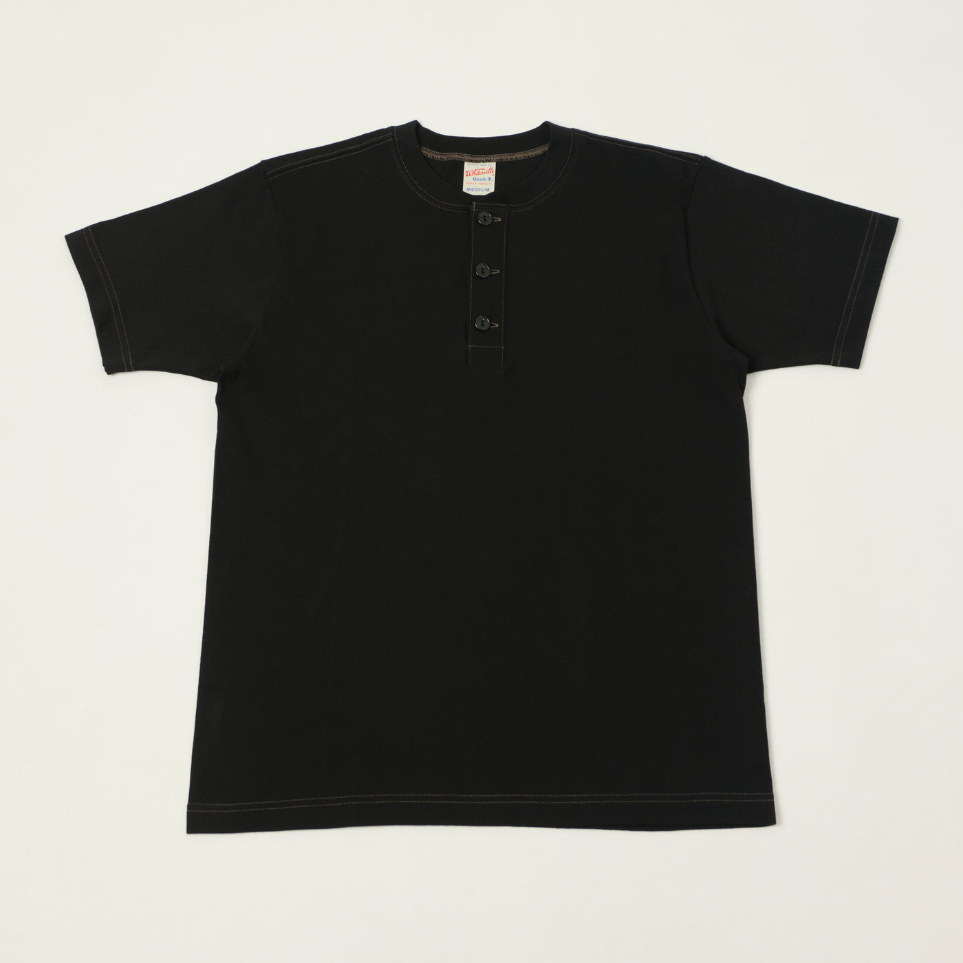Whitesville Classic Henley T-Shirt - Black