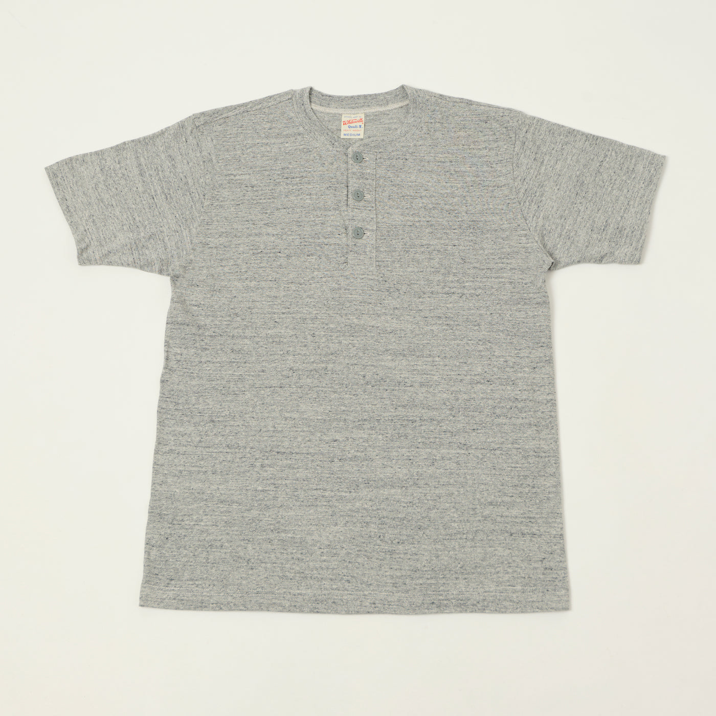 Whitesville Classic Henley T-Shirt - Heather Grey