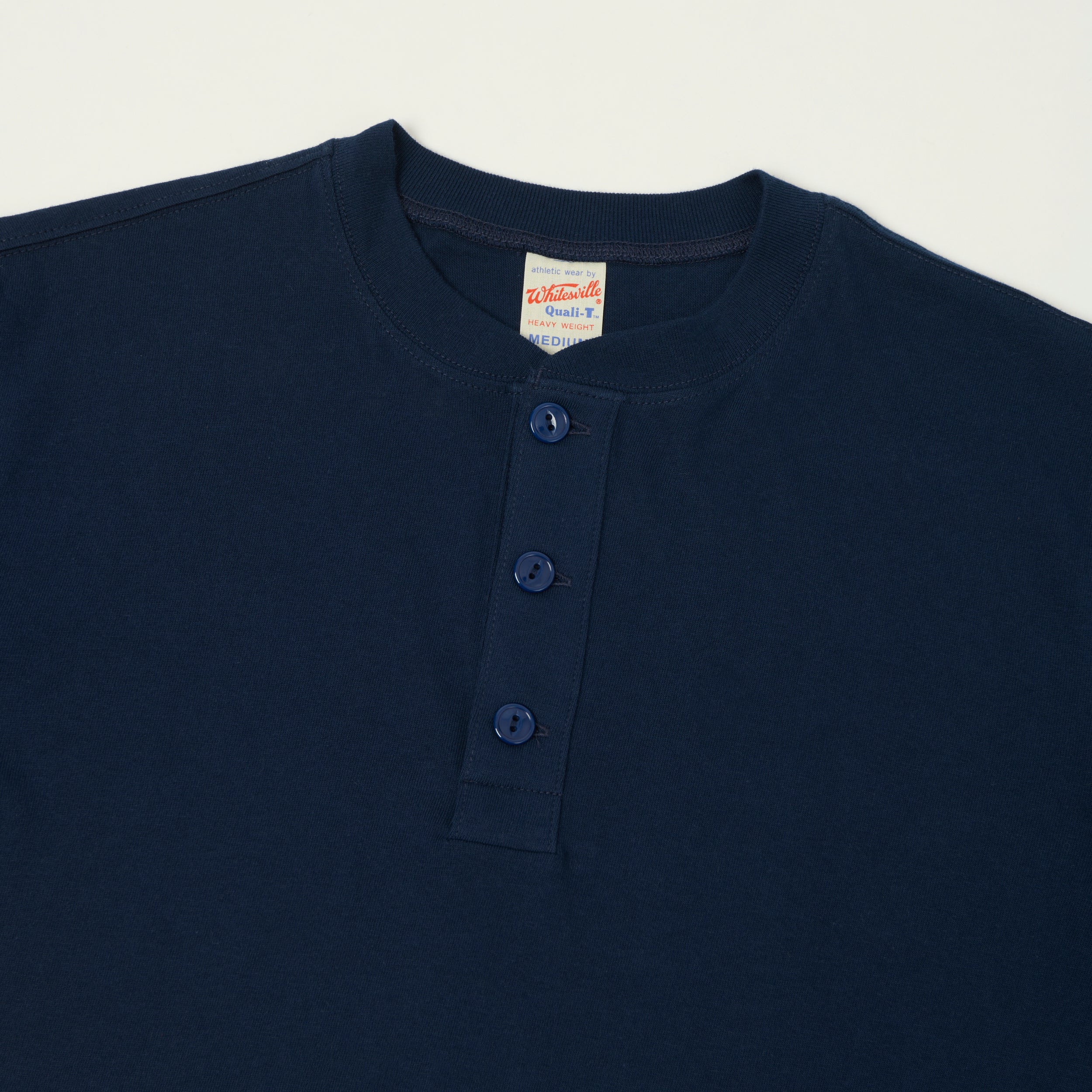 Whitesville Classic Henley T-Shirt - Navy