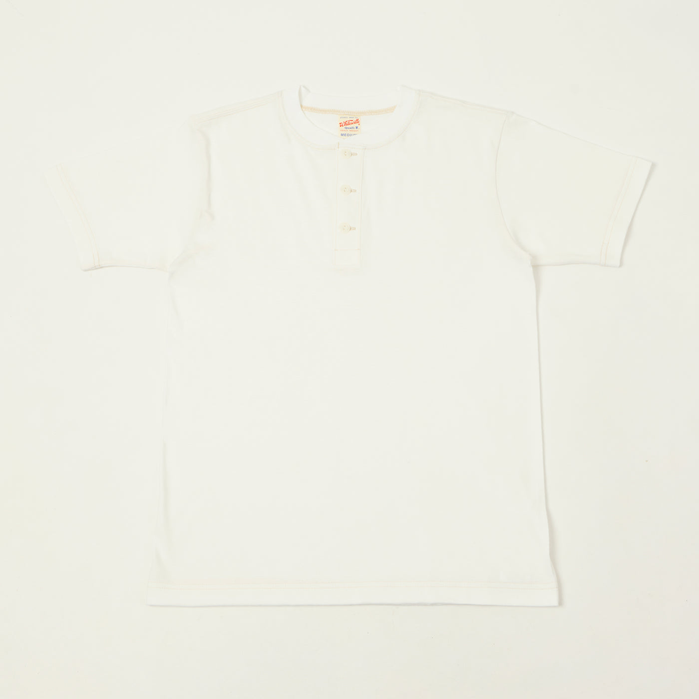 Whitesville Classic Henley T-Shirt - Off White