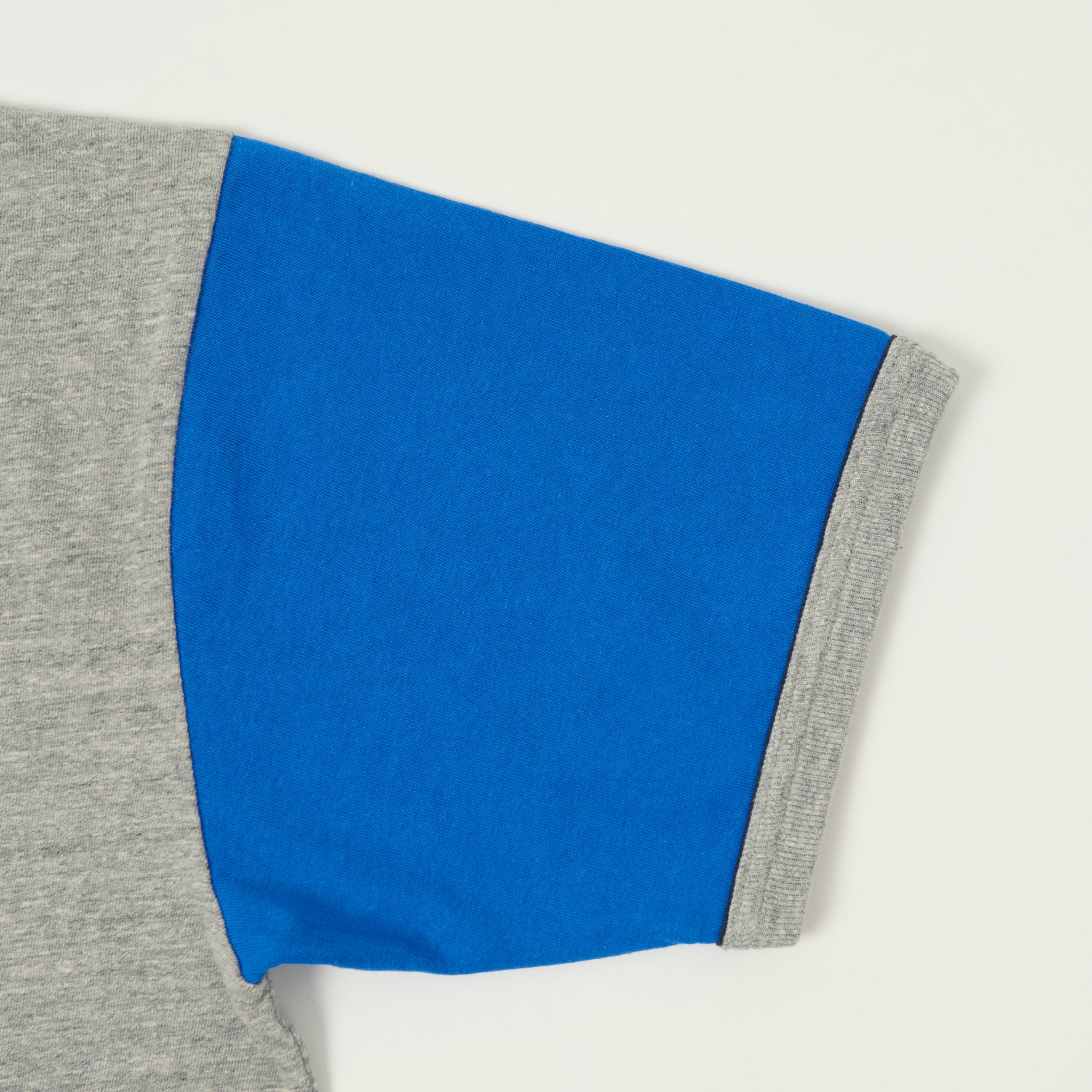 Whitesville 'Los Angeles' Baseball Henley T-Shirt - Heather Grey