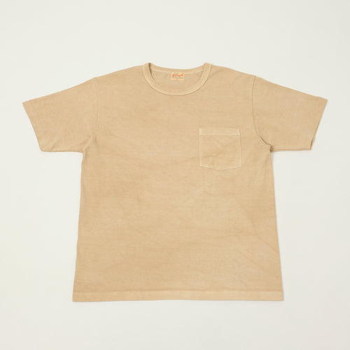 Whitesville Pigment Dye Pocket T-Shirt - Beige