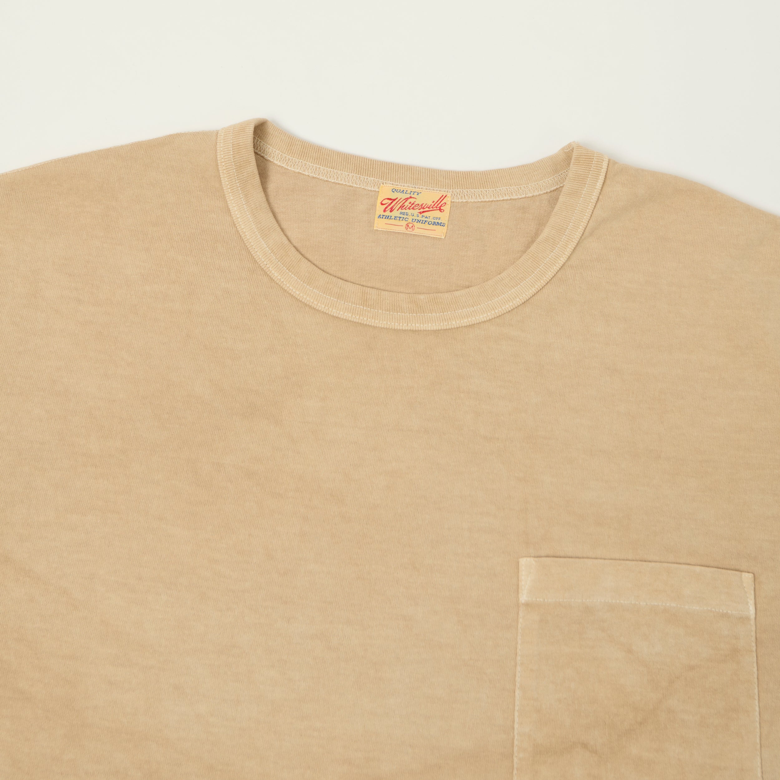 Whitesville Pigment Dye Pocket T-Shirt - Beige