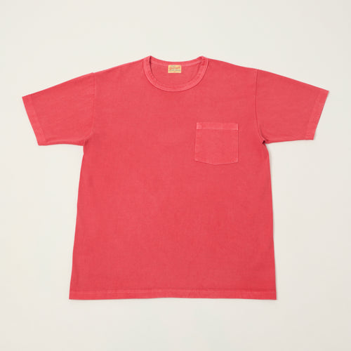 Whitesville Pigment Dye Pocket T-Shirt - Red
