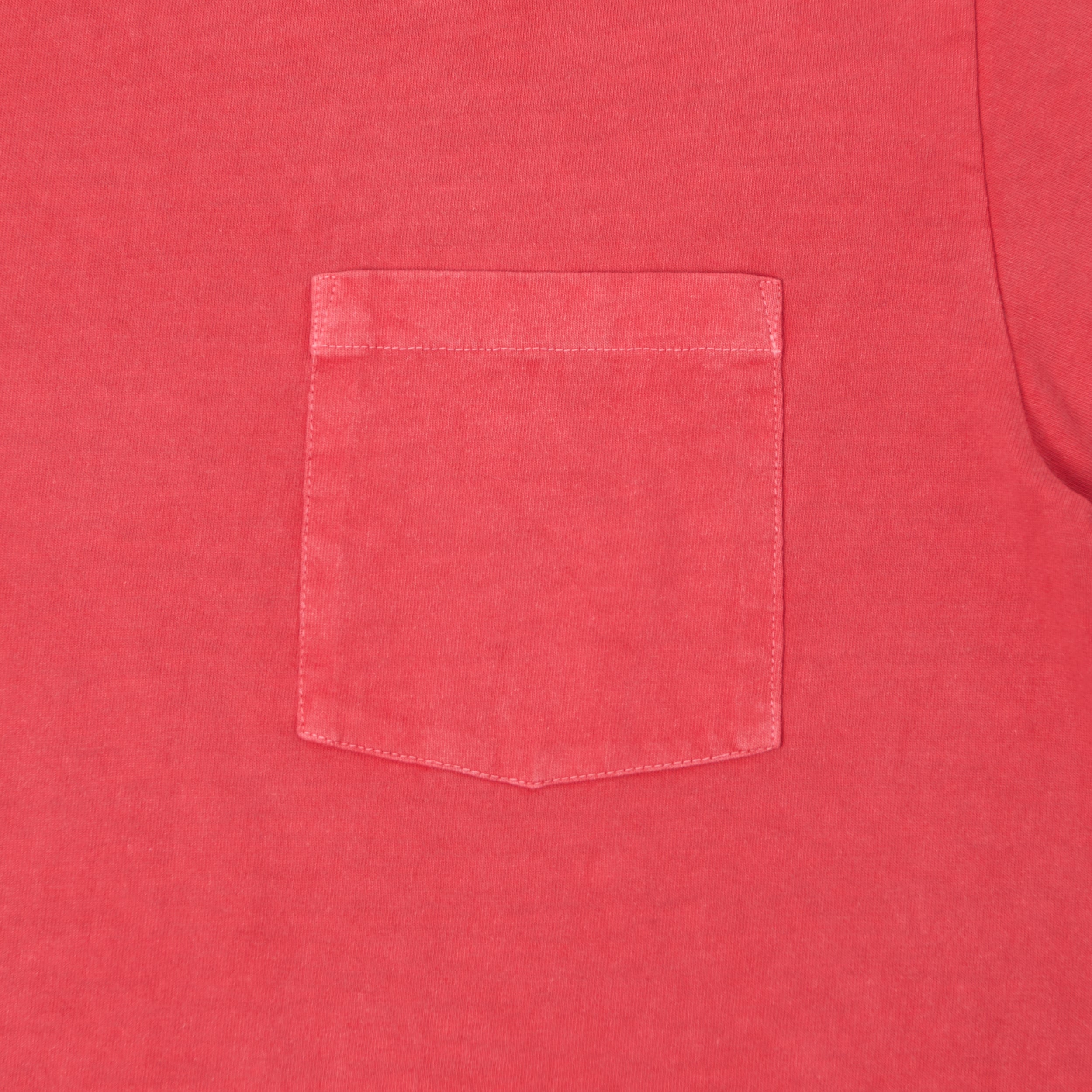 Whitesville Pigment Dye Pocket T-Shirt - Red
