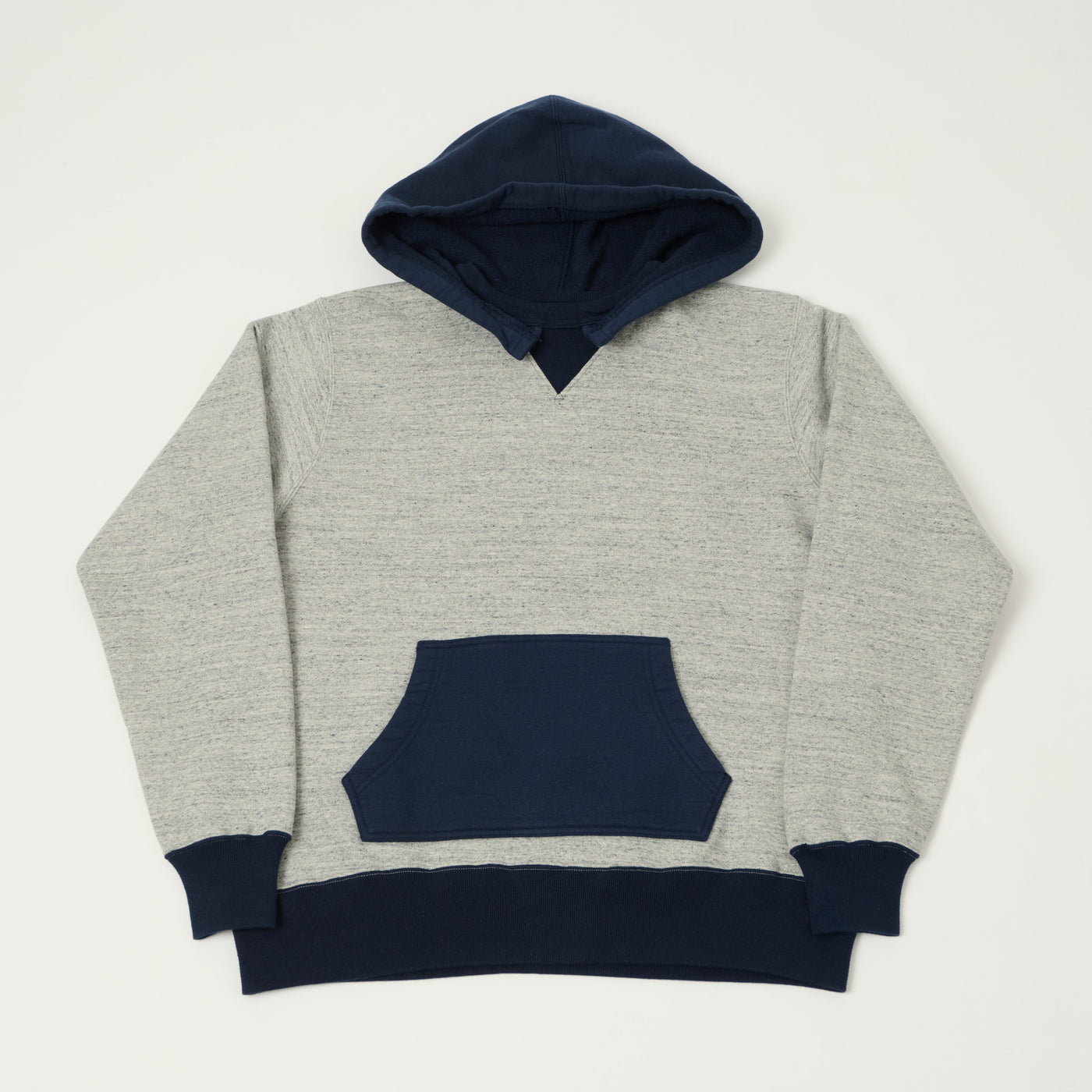 Whitesville 'After Hood' Sweatshirt - Heather Grey/Navy