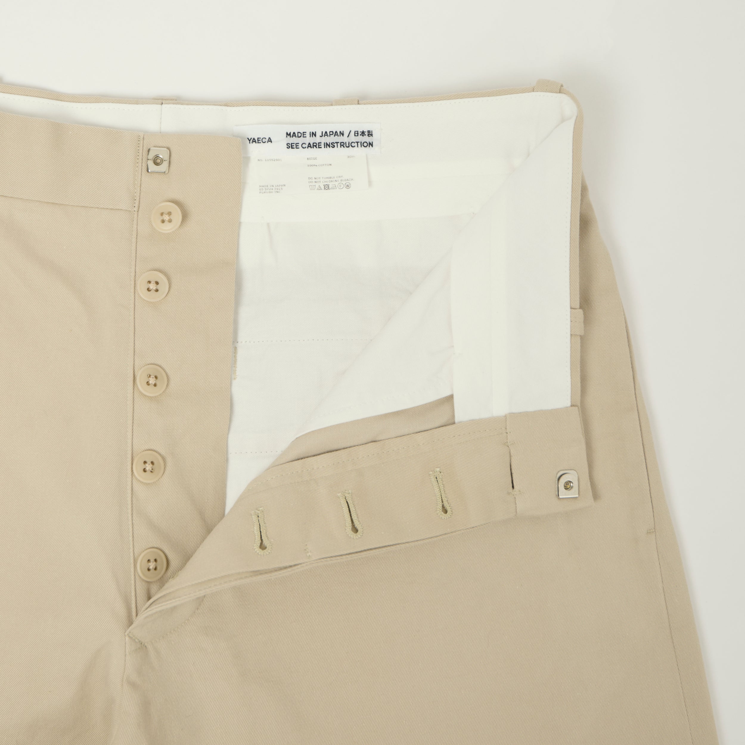 YAECA Wide Leg Classic Chino - Beige – SON OF A STAG