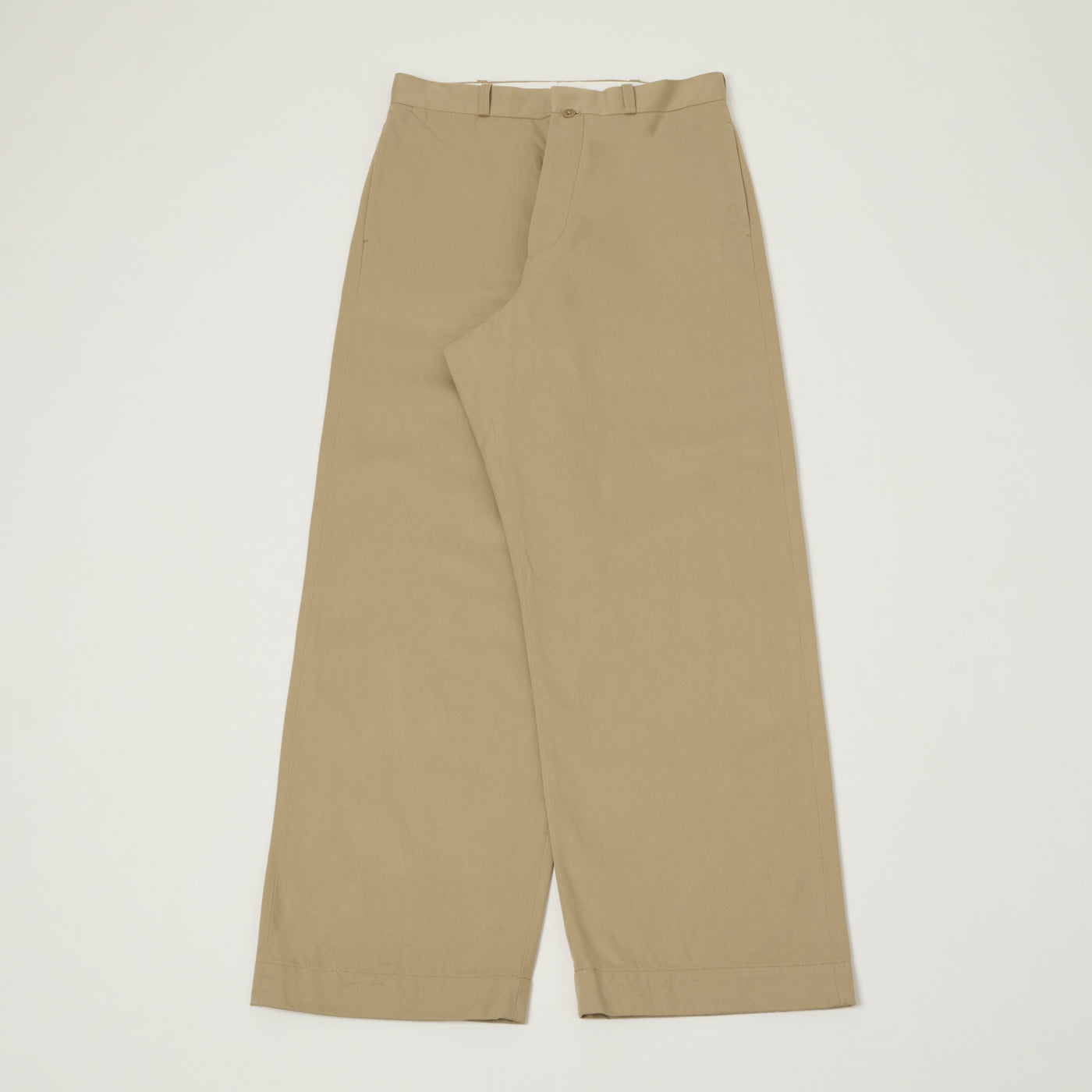 YAECA Wide Leg Classic Chino - Khaki