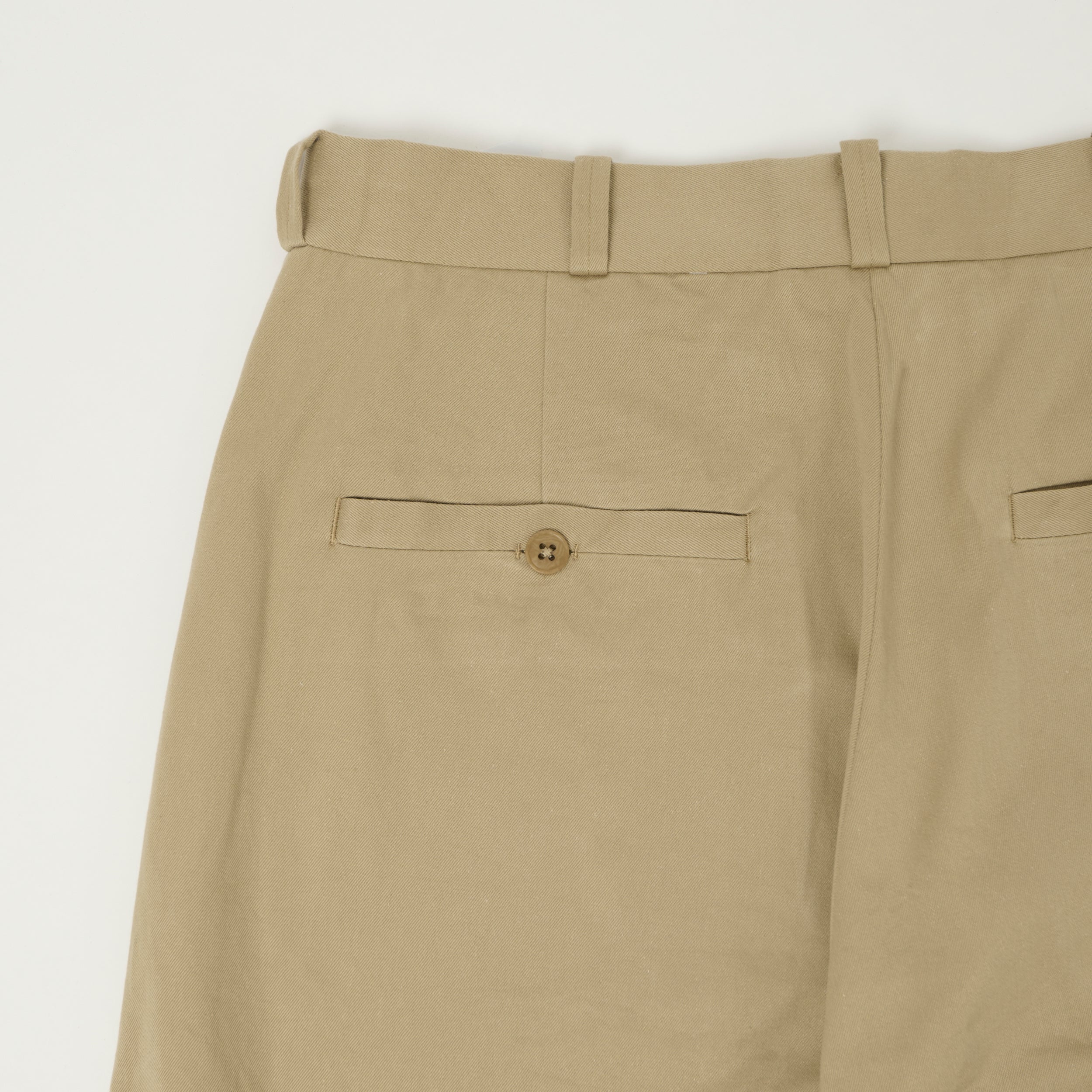 YAECA Wide Leg Classic Chino - Khaki