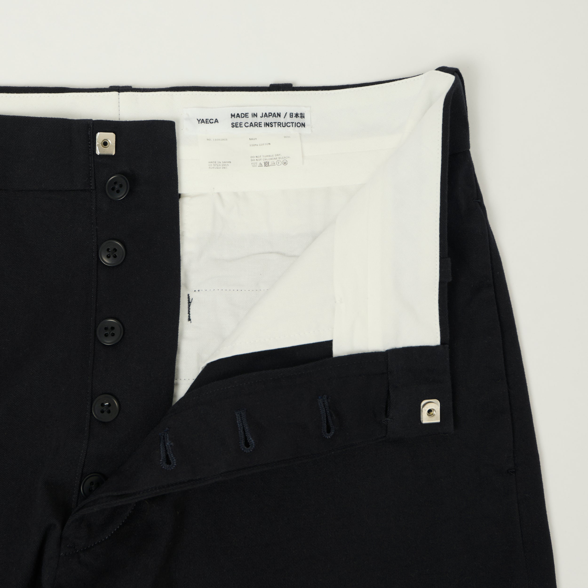 YAECA Wide Leg Classic Chino - Navy – SON OF A STAG