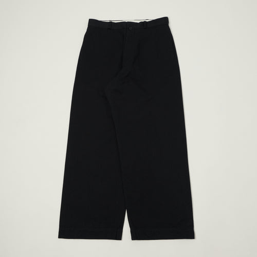 YAECA Wide Leg Classic Chino - Navy