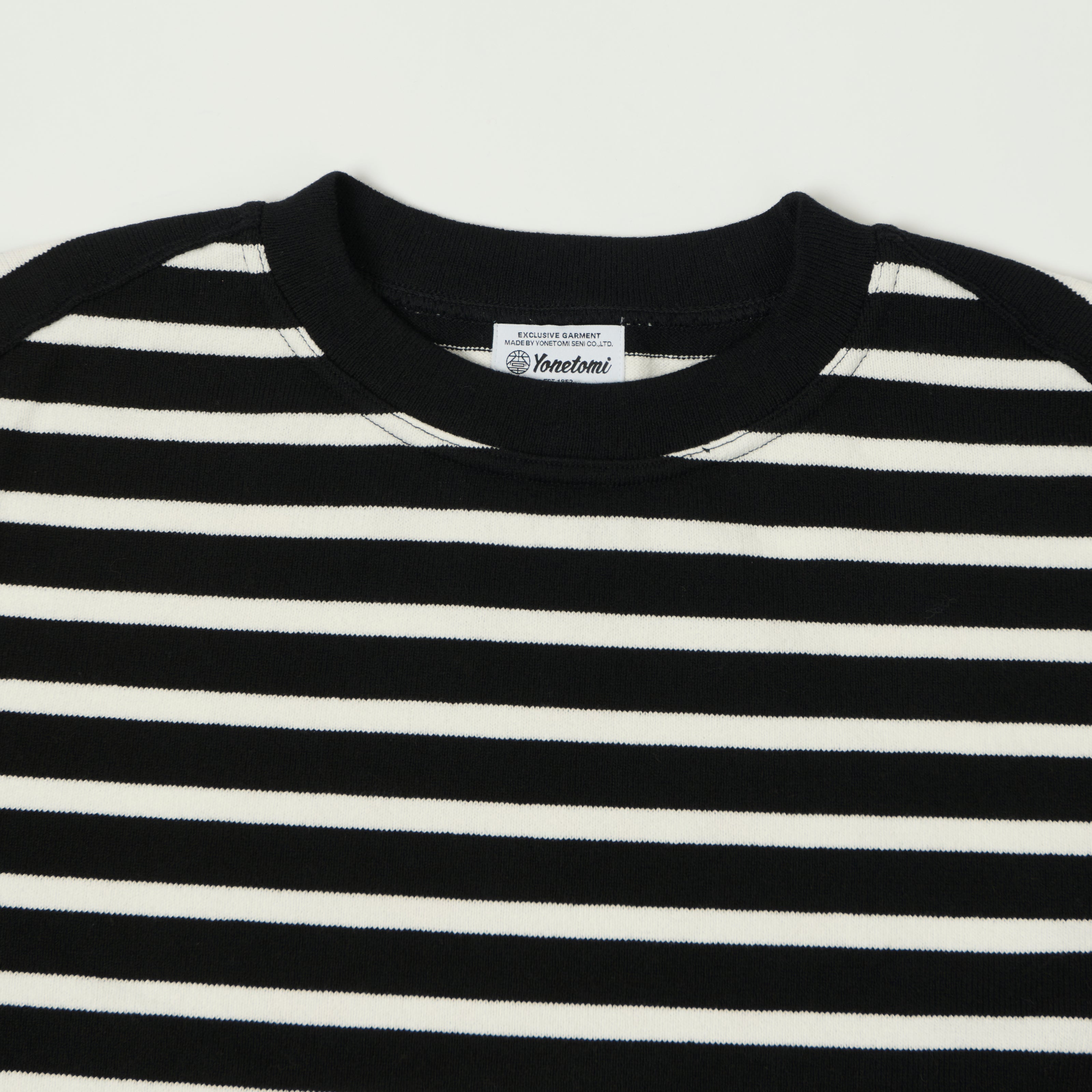 Yonetomi 'New Basic' Basque Stripe Pullover - Black/White – SON OF