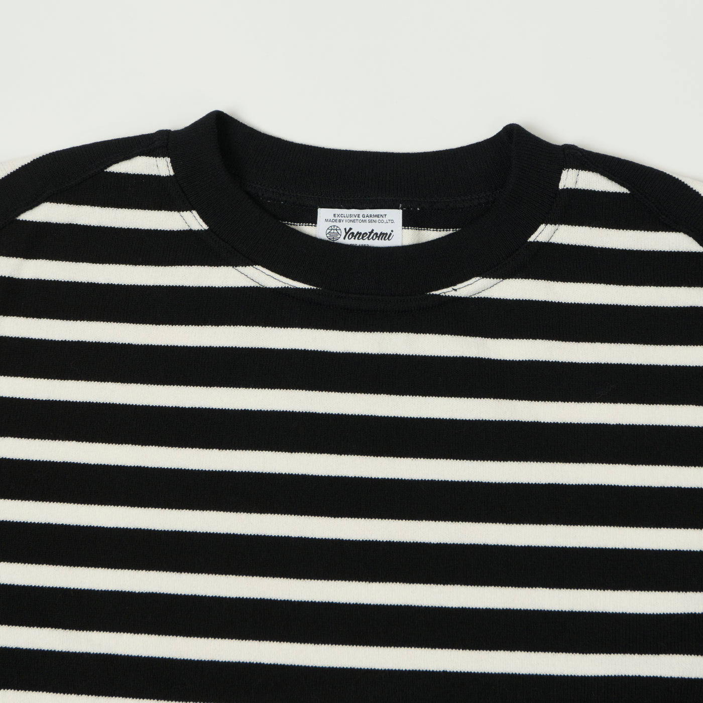 Yonetomi 'New Basic' Basque Stripe Pullover - Black/White