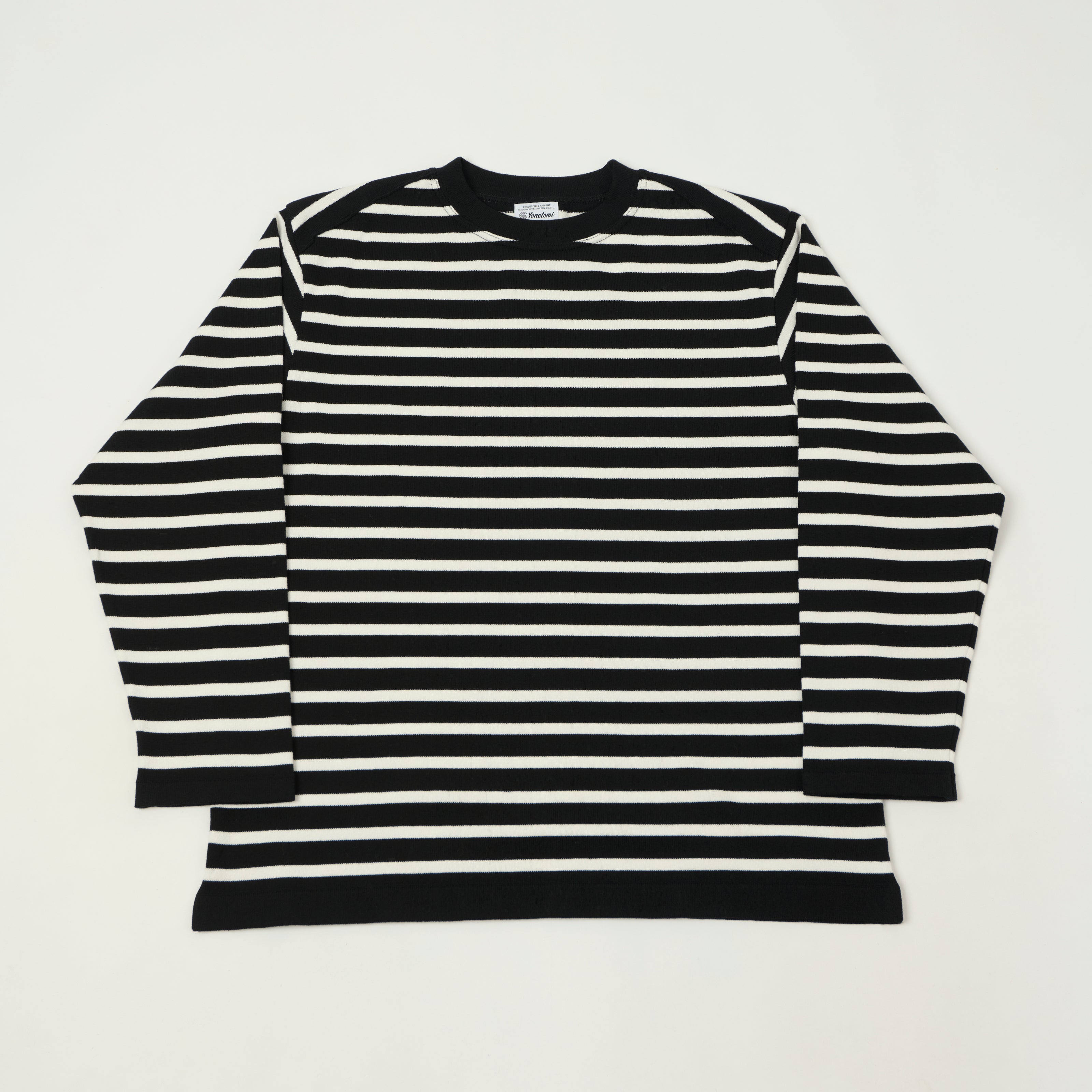 Yonetomi 'New Basic' Basque Stripe Pullover - Black/White