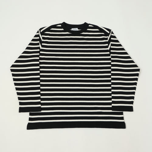 Yonetomi 'New Basic' Basque Stripe Pullover - Black/White