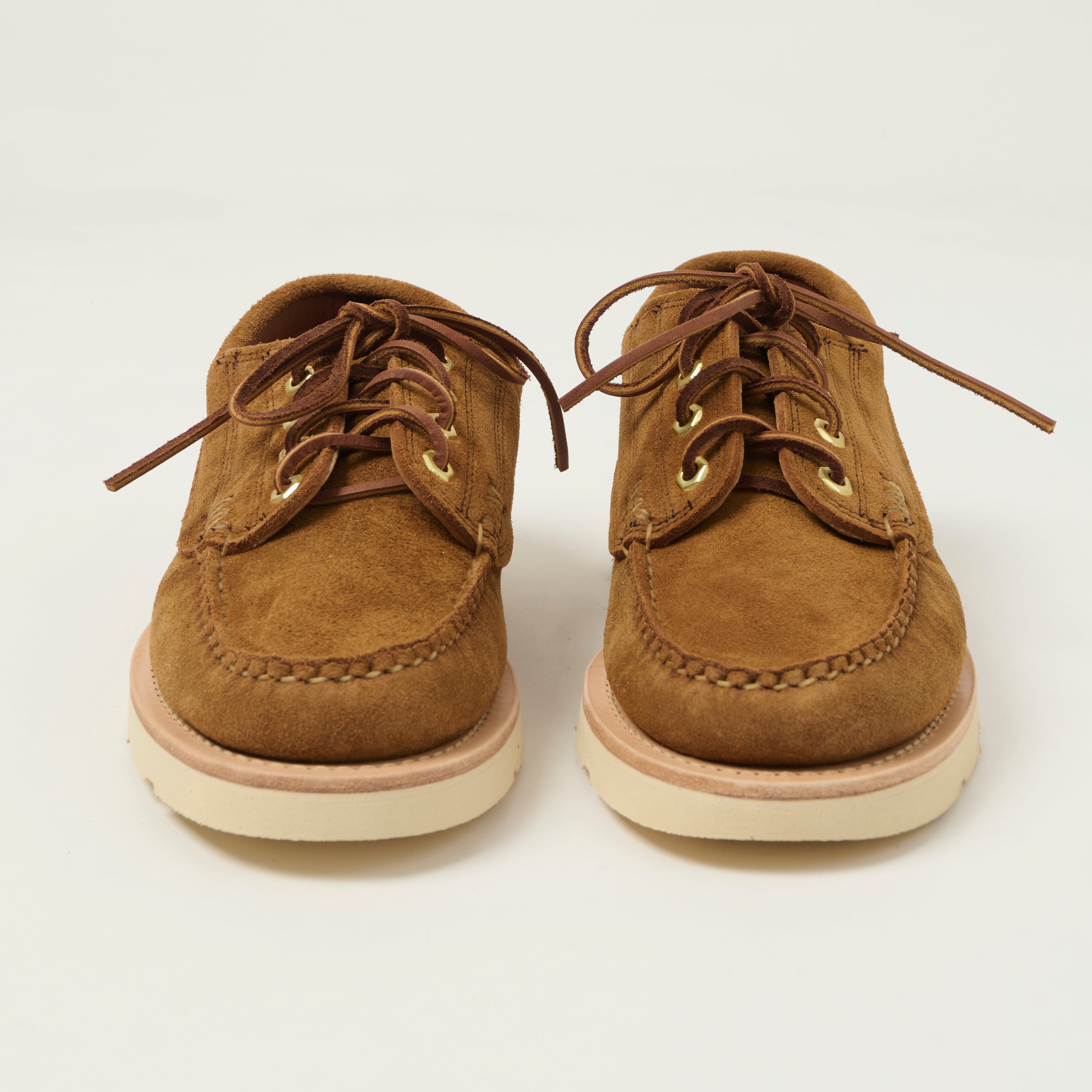 Yuketen Angler Moc Hex Eye Shoe - FO G Brown