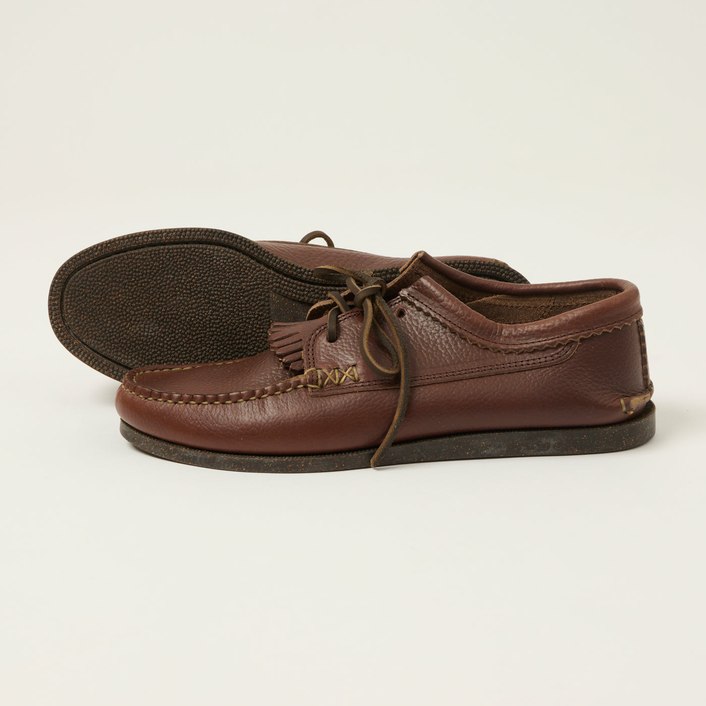 Yuketen Blucher w/ Kiltie Camp Sole - Grizzly Brown