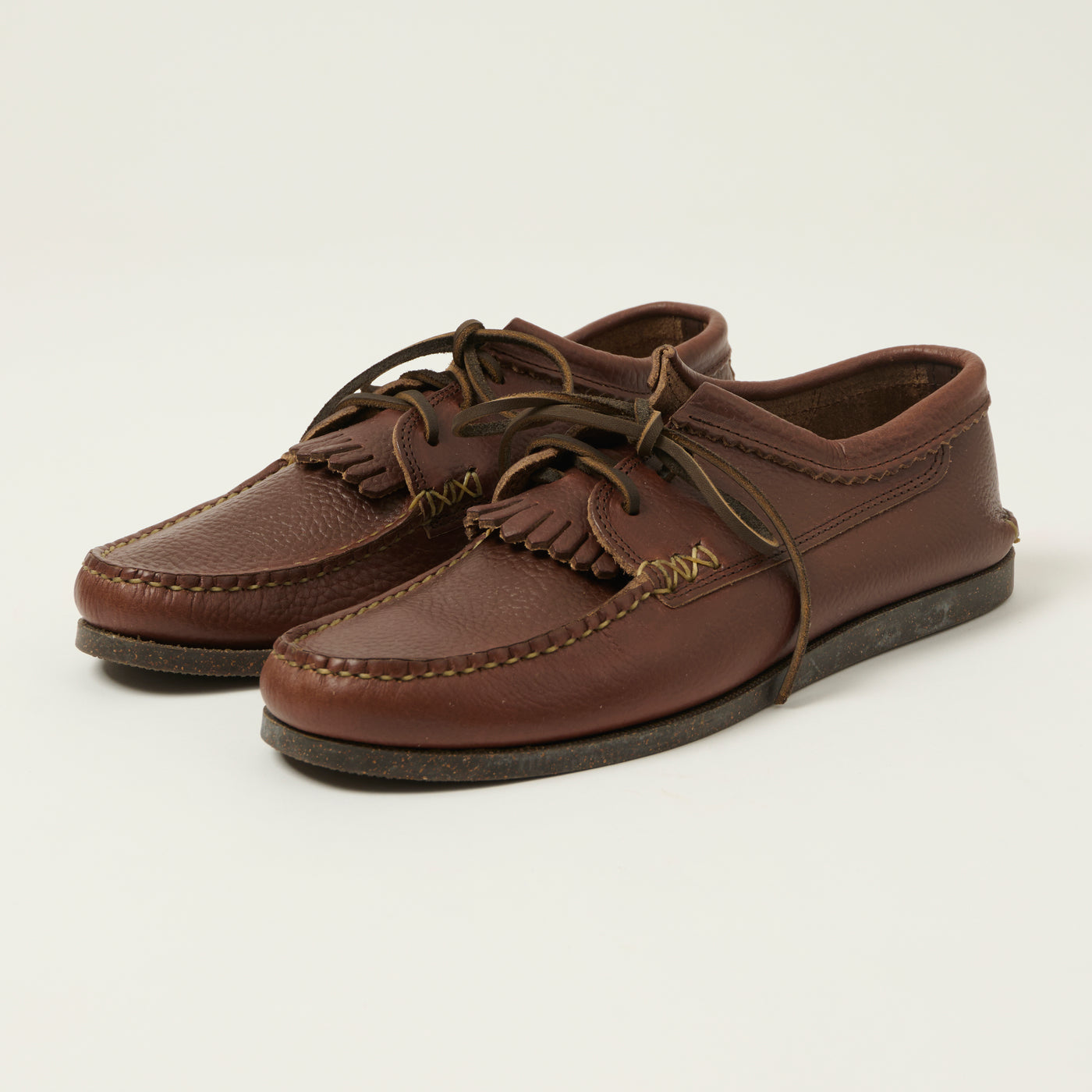 Yuketen Blucher w/ Kiltie Camp Sole - Grizzly Brown