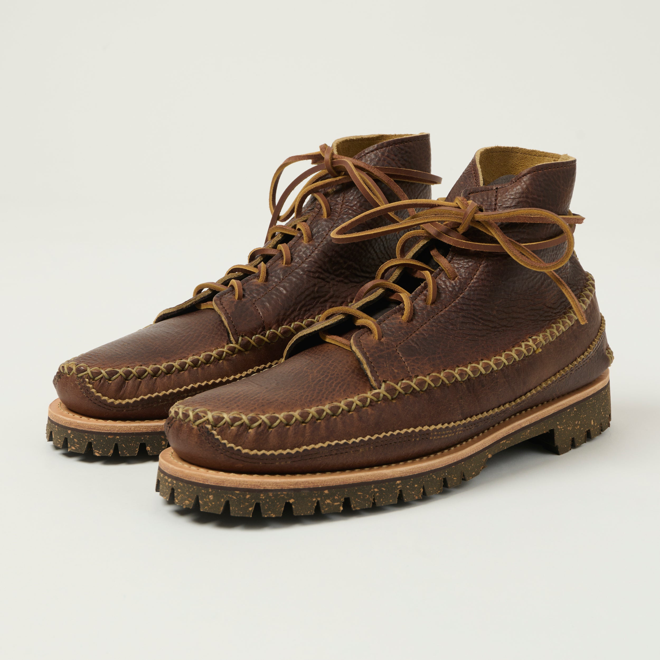 Yuketen All Handsewn Maine Guide 6 Eye DB Boot - Brown Multi – SON