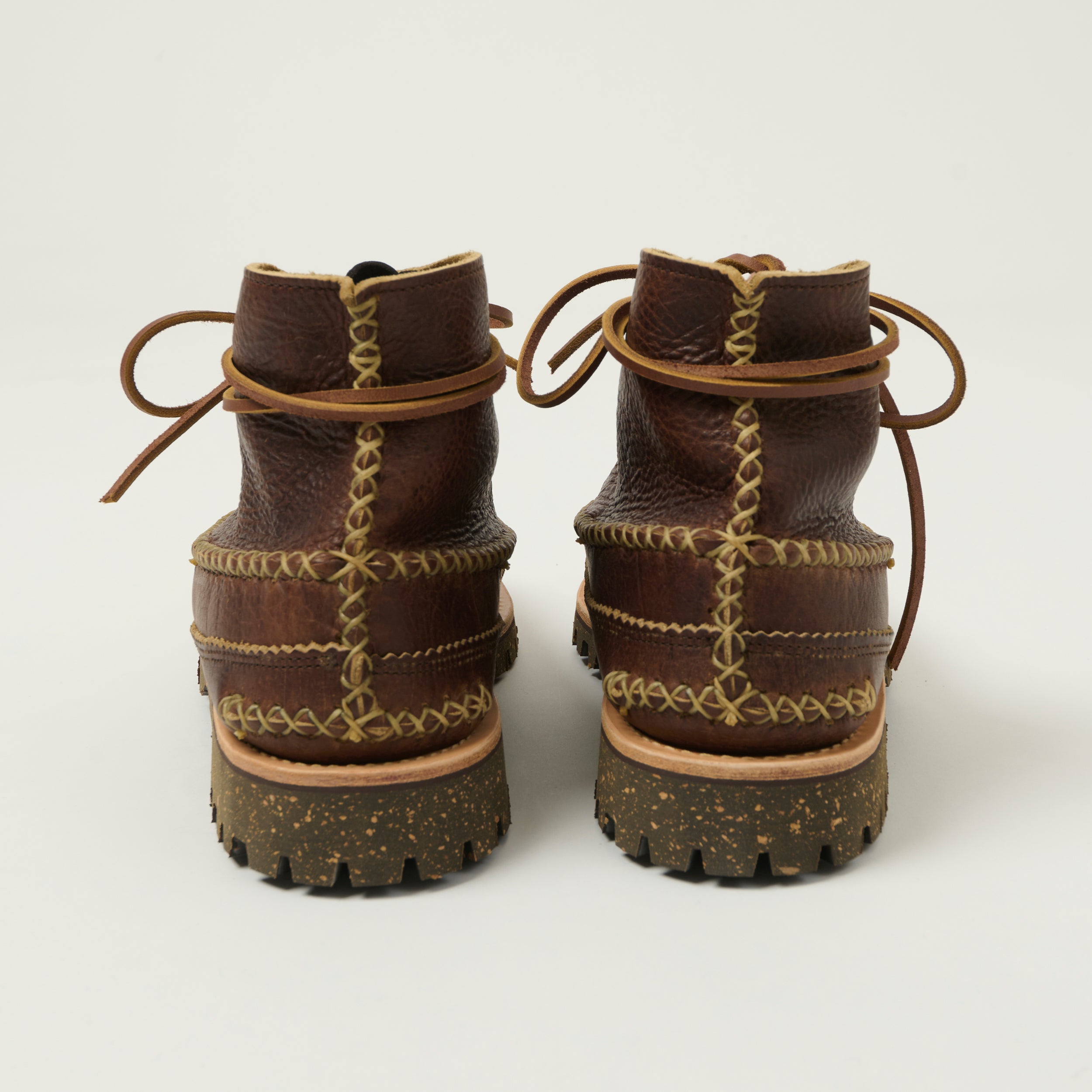 Yuketen All Handsewn Maine Guide 6 Eye Boots - Chromexel Brown