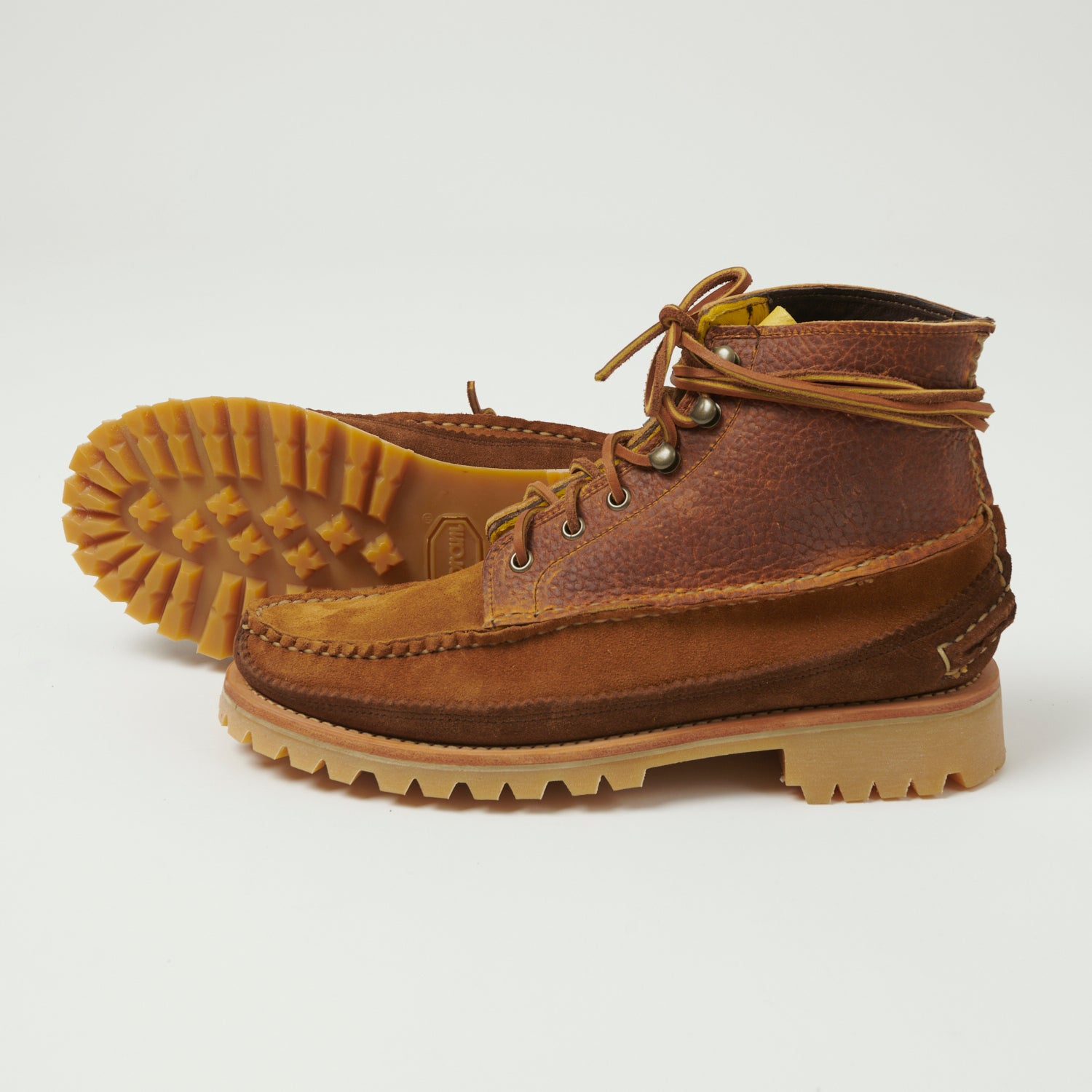 Yuketen All Handsewn Maine Guide 6 Eye DB Boot - Brown Multi – SON