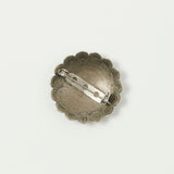 Yuketen 1 1/4" Concho Pin  - Nickel Silver