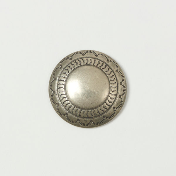 Yuketen 1 1/2" Concho Pin - Nickel Silver
