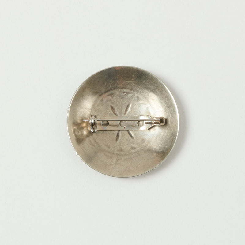Yuketen 1 1/2" Concho Pin - Nickel Silver