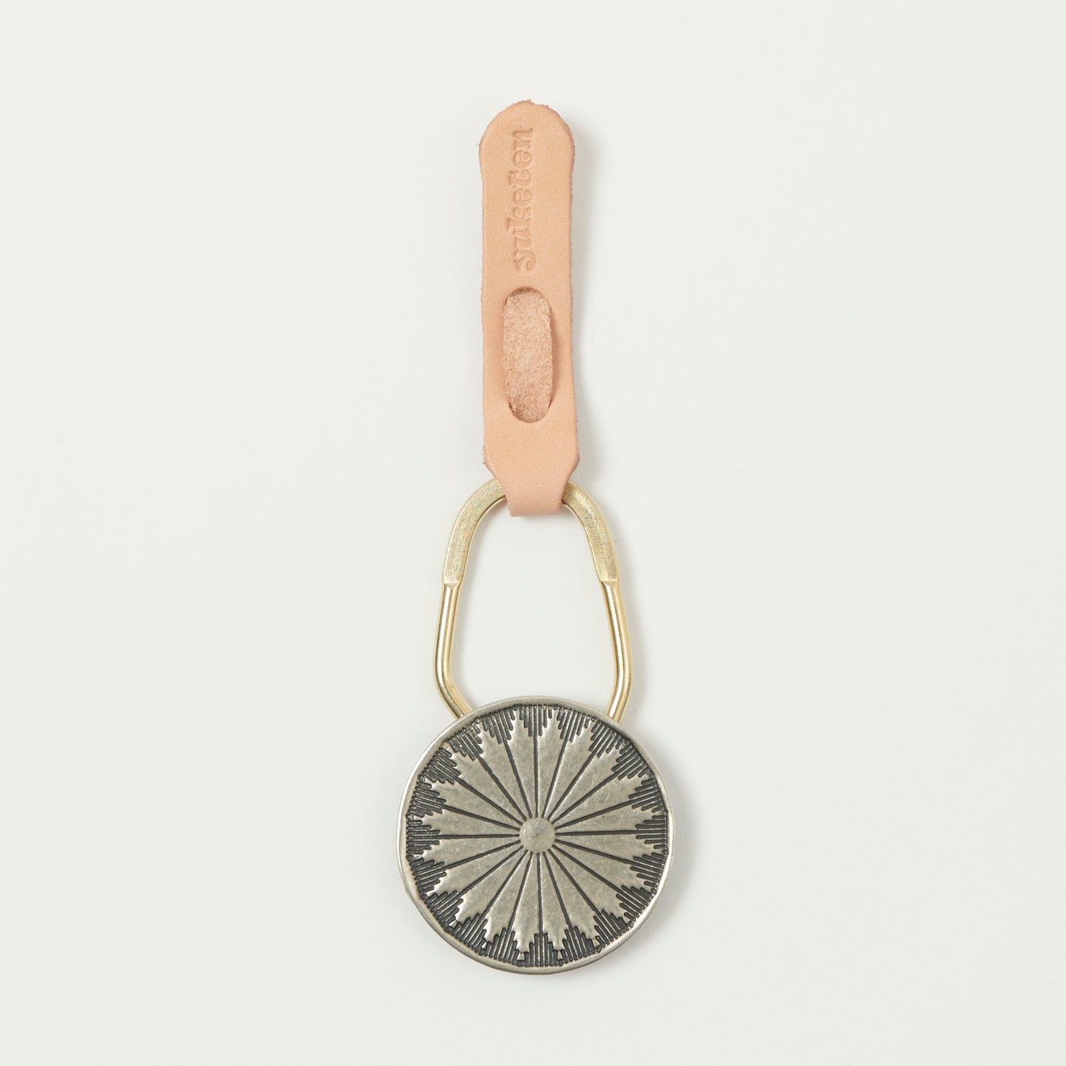 Yuketen Concho Key Chain - Nickel Silver