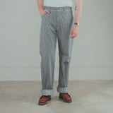 Lee Archives 1949 'Dungaree' 191B Wide Straight Trouser - Hickory Stripe Raw
