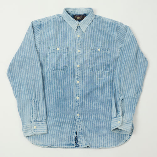 RRL Striped Double-Faced Workshirt - Indigo