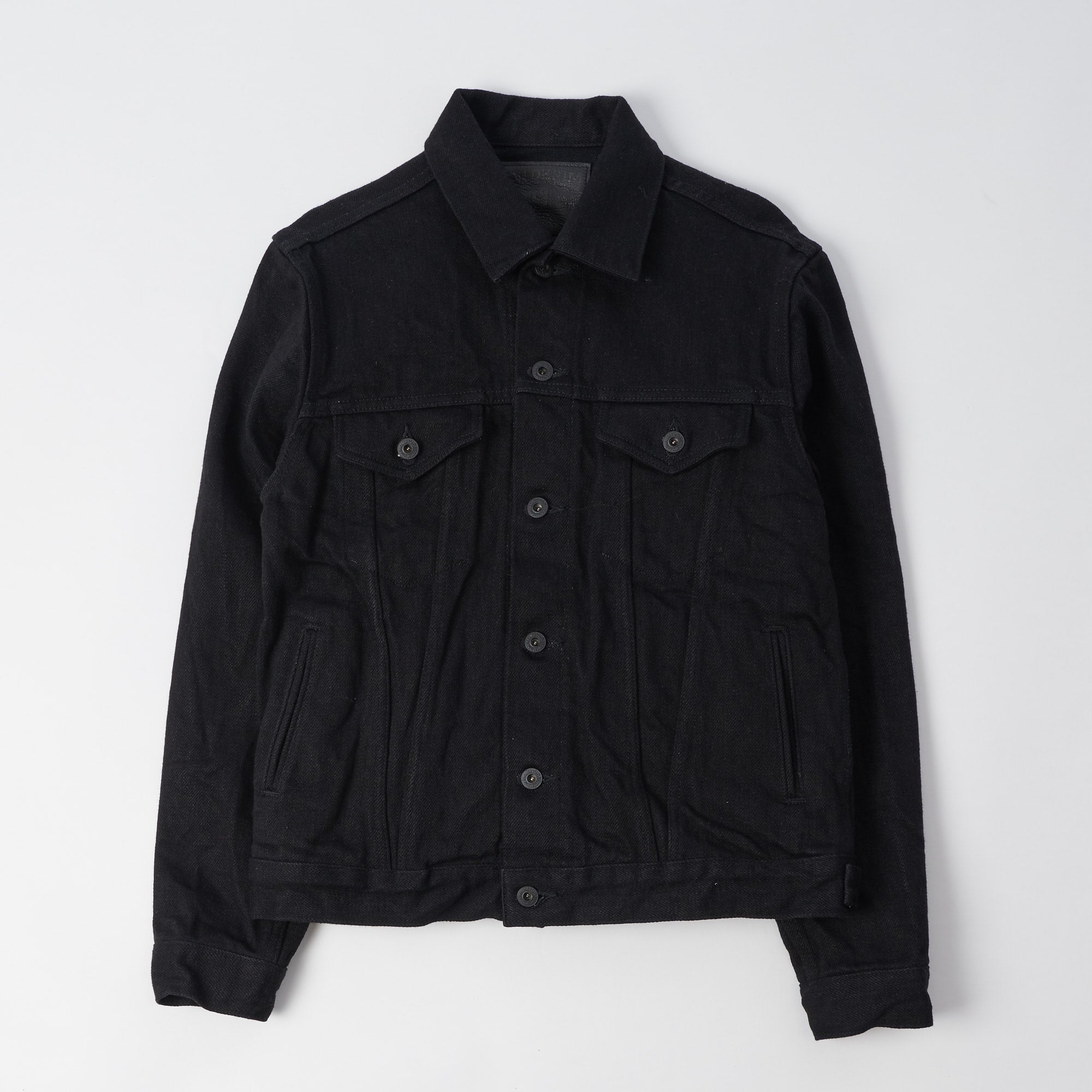 ONI Denim 02527PZR-IDBK 20oz 'Indigo x Black Secret Denim' Type III Denim Jacket - Rinsed