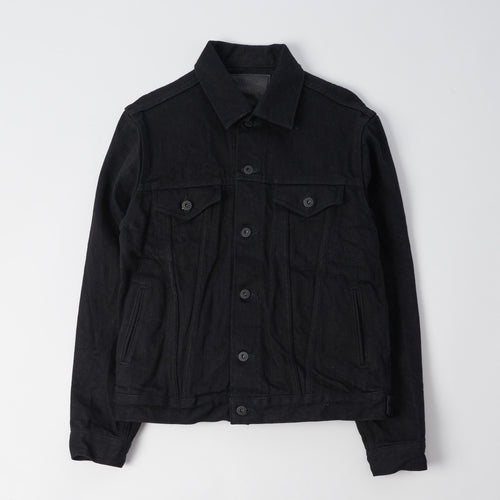 ONI Denim 02527PZR-IDBK 20oz 'Indigo x Black Secret Denim' Type III Denim Jacket - Rinsed