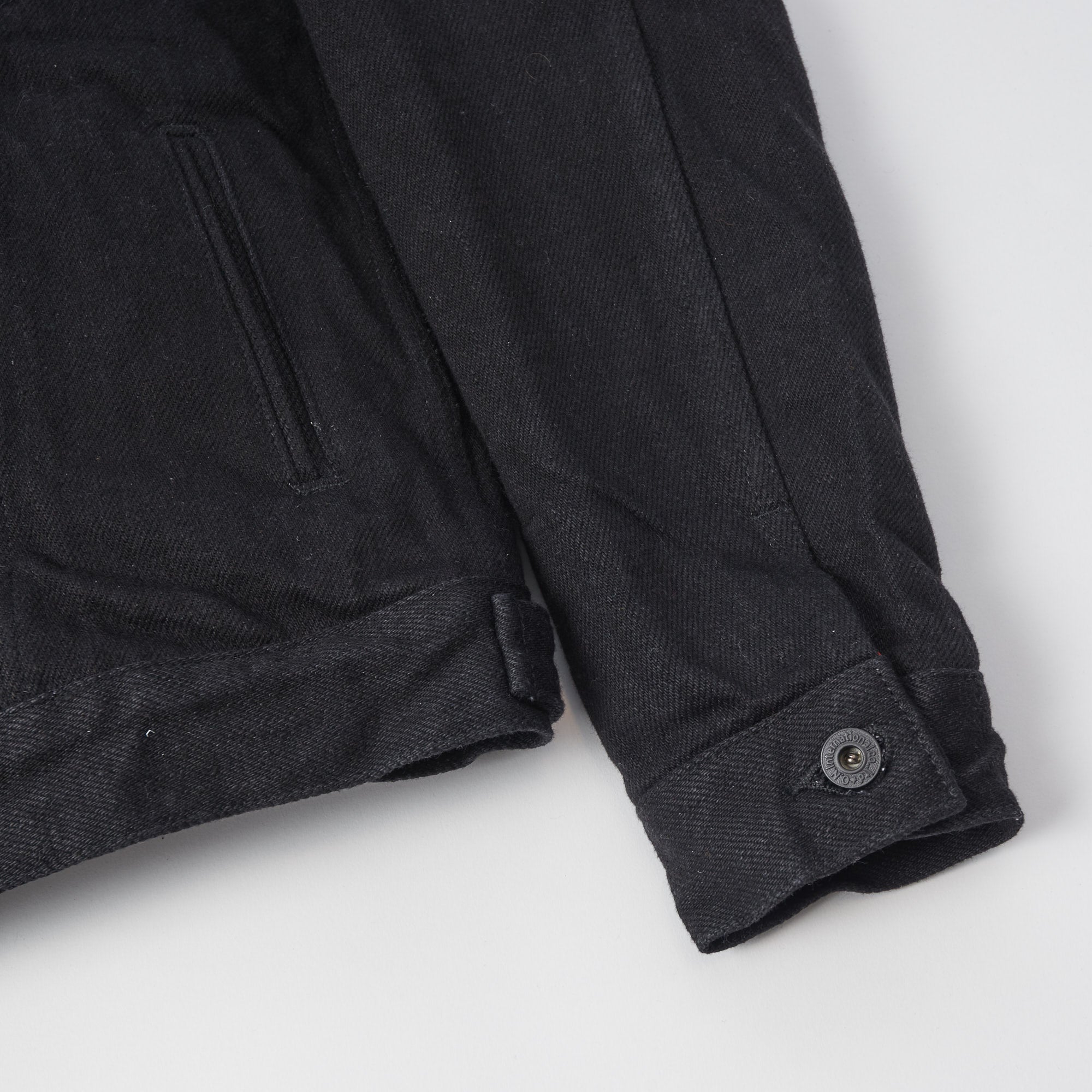 ONI Denim 02527PZR-IDBK 20oz 'Indigo x Black Secret Denim' Type III Denim Jacket - Rinsed