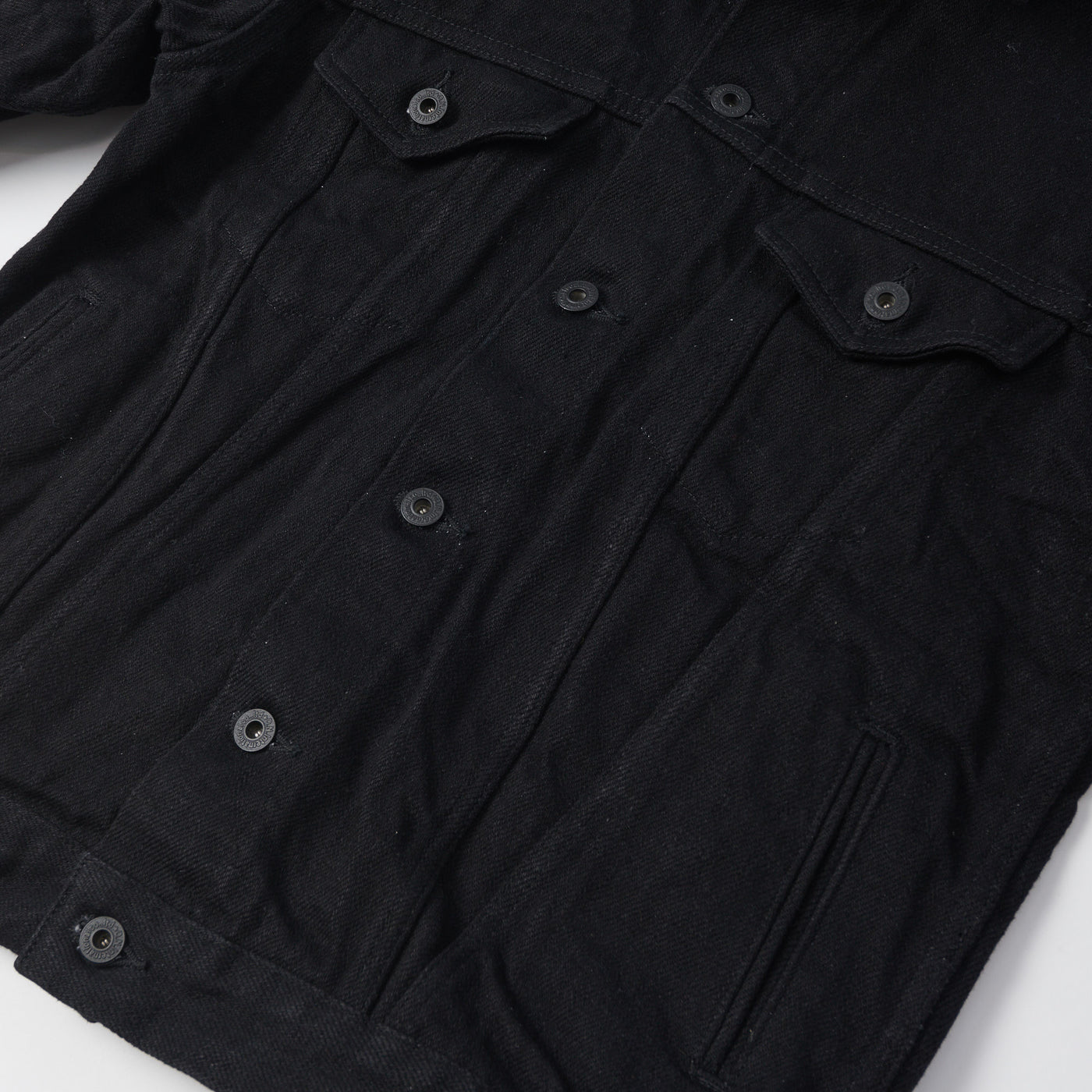 ONI Denim 02527PZR-IDBK 20oz 'Indigo x Black Secret Denim' Type III Denim Jacket - Rinsed