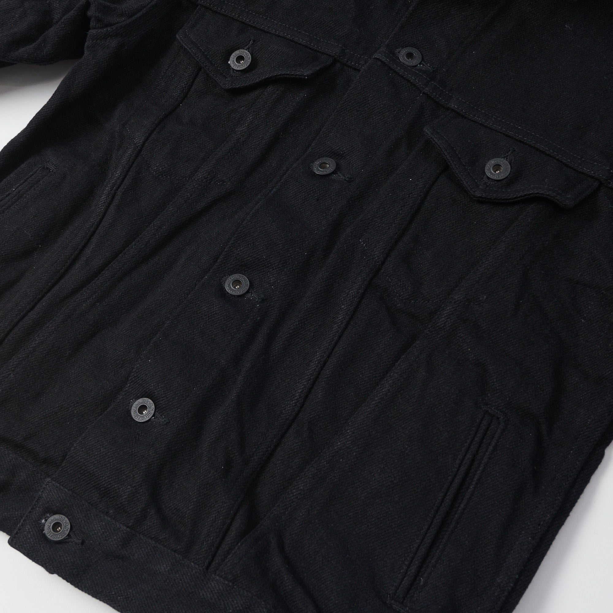 ONI Denim 02527PZR-IDBK 20oz 'Indigo x Black Secret Denim' Type III Denim Jacket - Rinsed