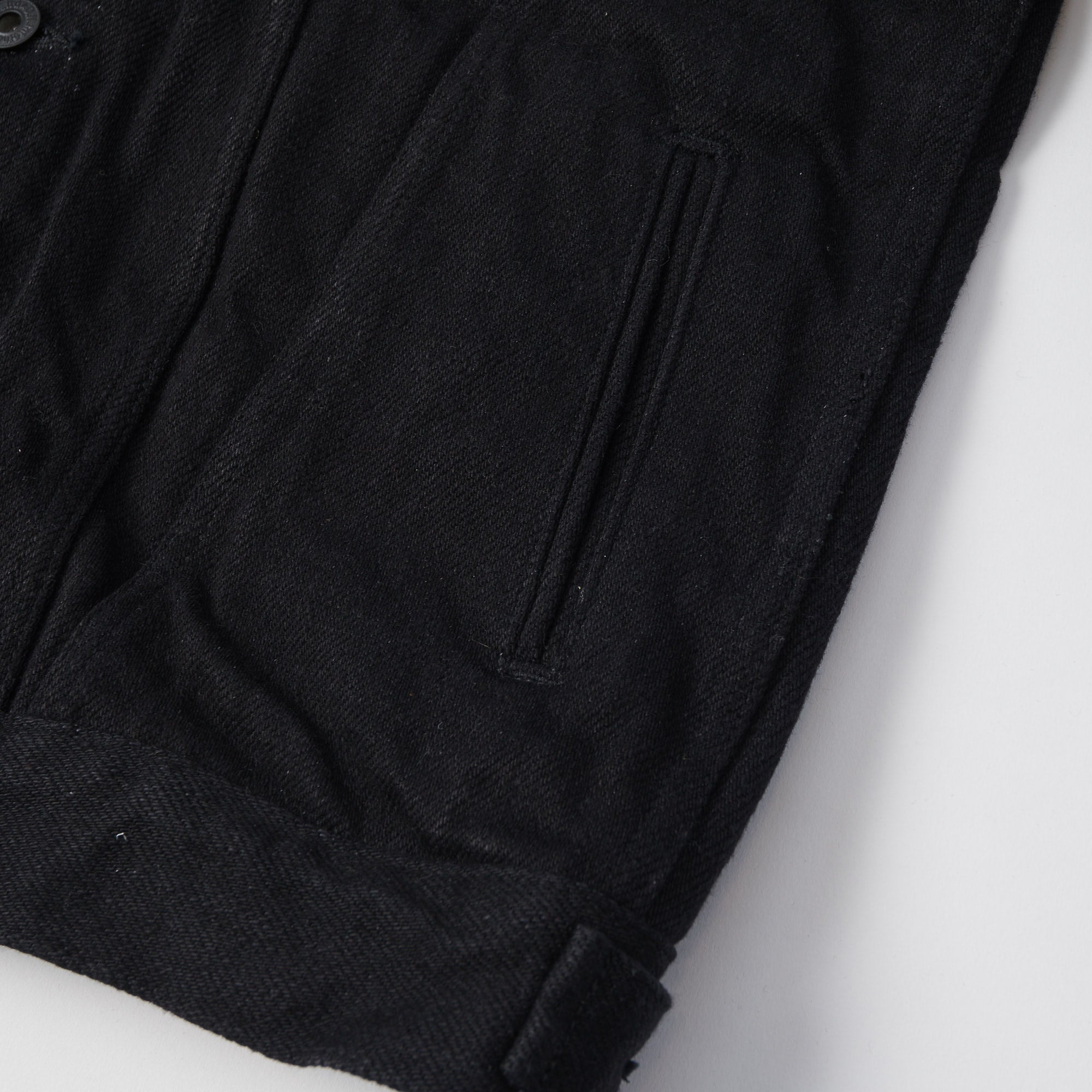 ONI Denim 02527PZR-IDBK 20oz 'Indigo x Black Secret Denim' Type III Denim Jacket - Rinsed