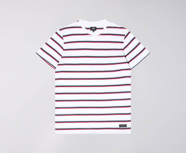 Edwin West Stripe T-Shirt - White