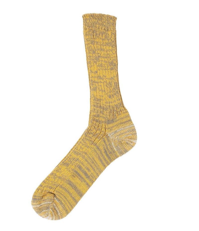 Merz b. Schwanen 271 Cotton Socks - Army/Yellow