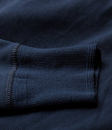 Merz b. Schwanen 206 Long Sleeve Henley - Ink Blue