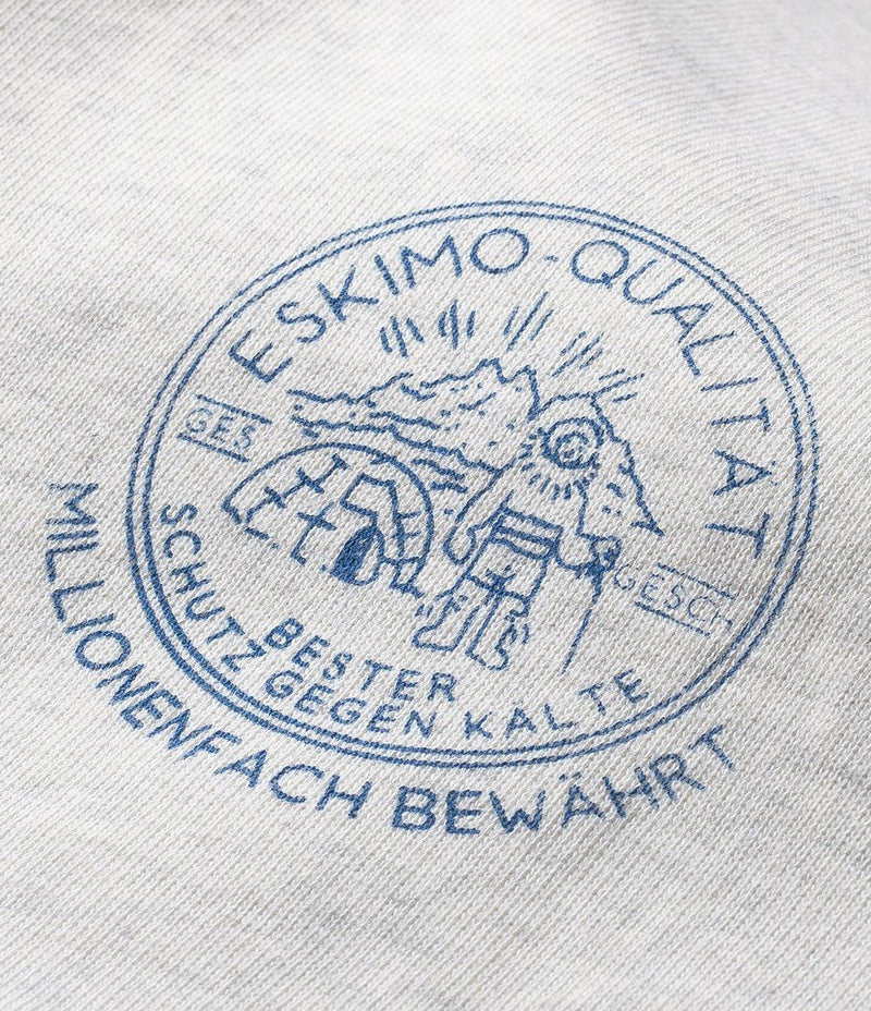 Merz b. Schwanen 344 Eskimo Print Sweatshirt - Nature Melange