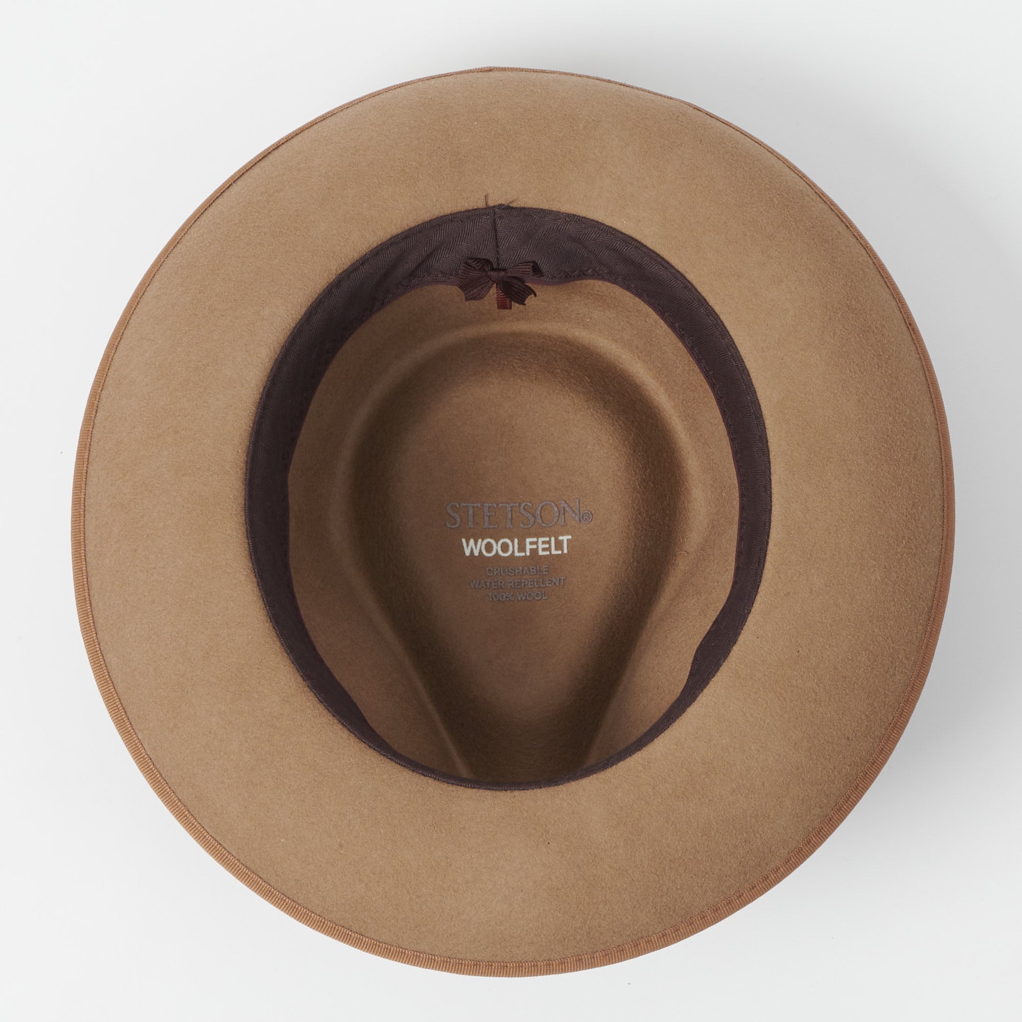 Stetson Denim Band Fedora Hat - Tan