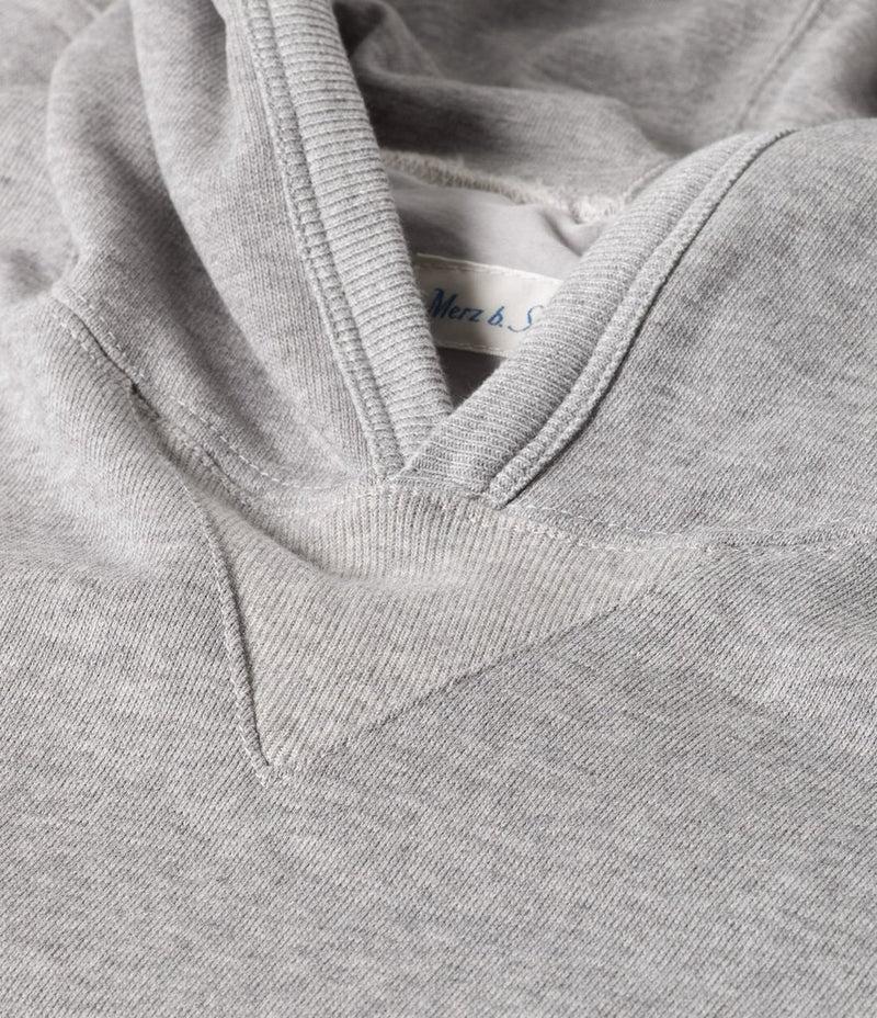 Merz b. Schwanen 382 Hooded Sweatshirt - Grey Melange