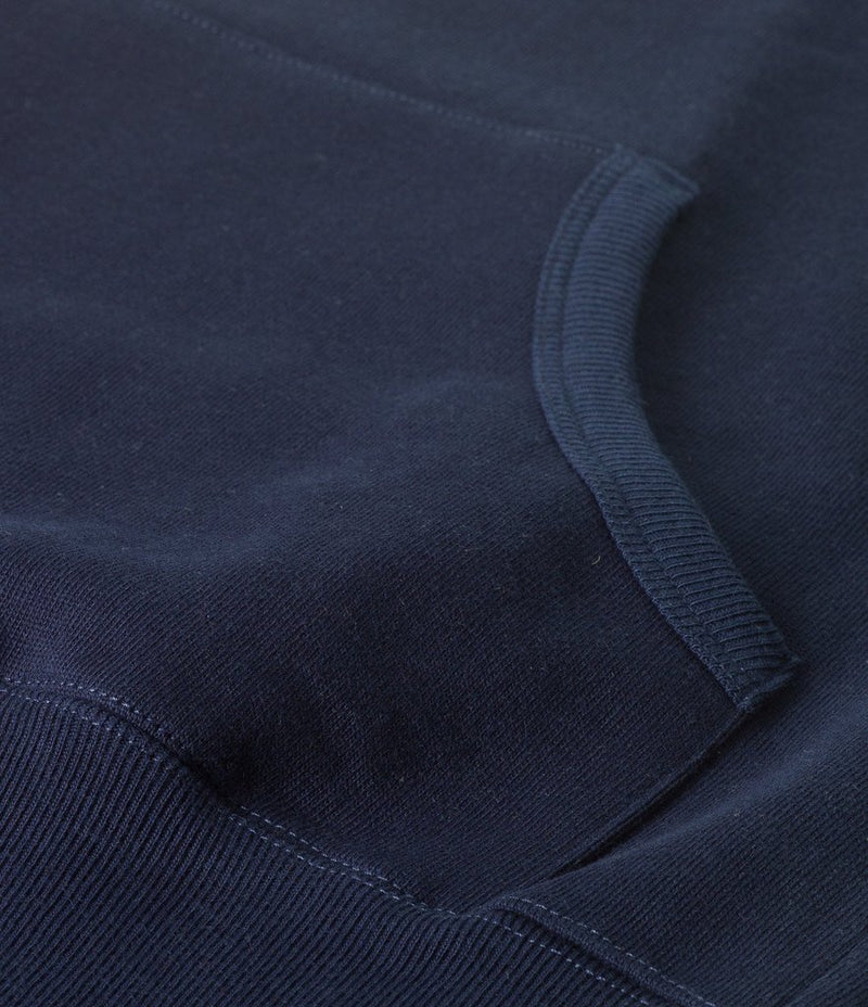 Merz b. Schwanen 382 Hooded Sweatshirt - Ink Blue