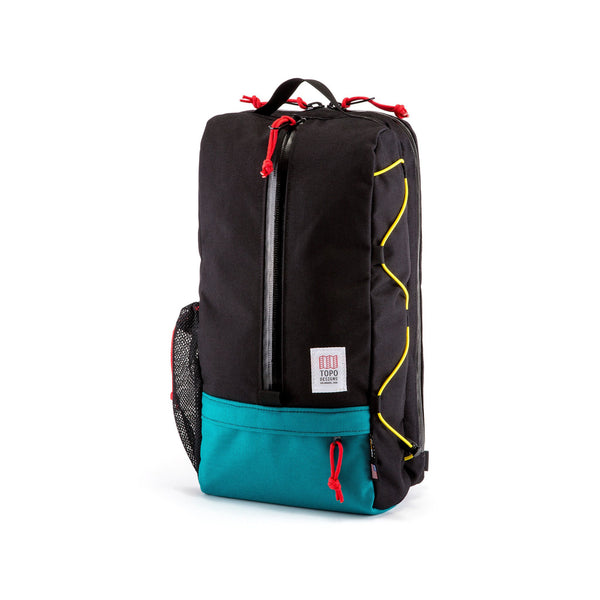 Topo Designs Sling Bag - Black/Turquoise
