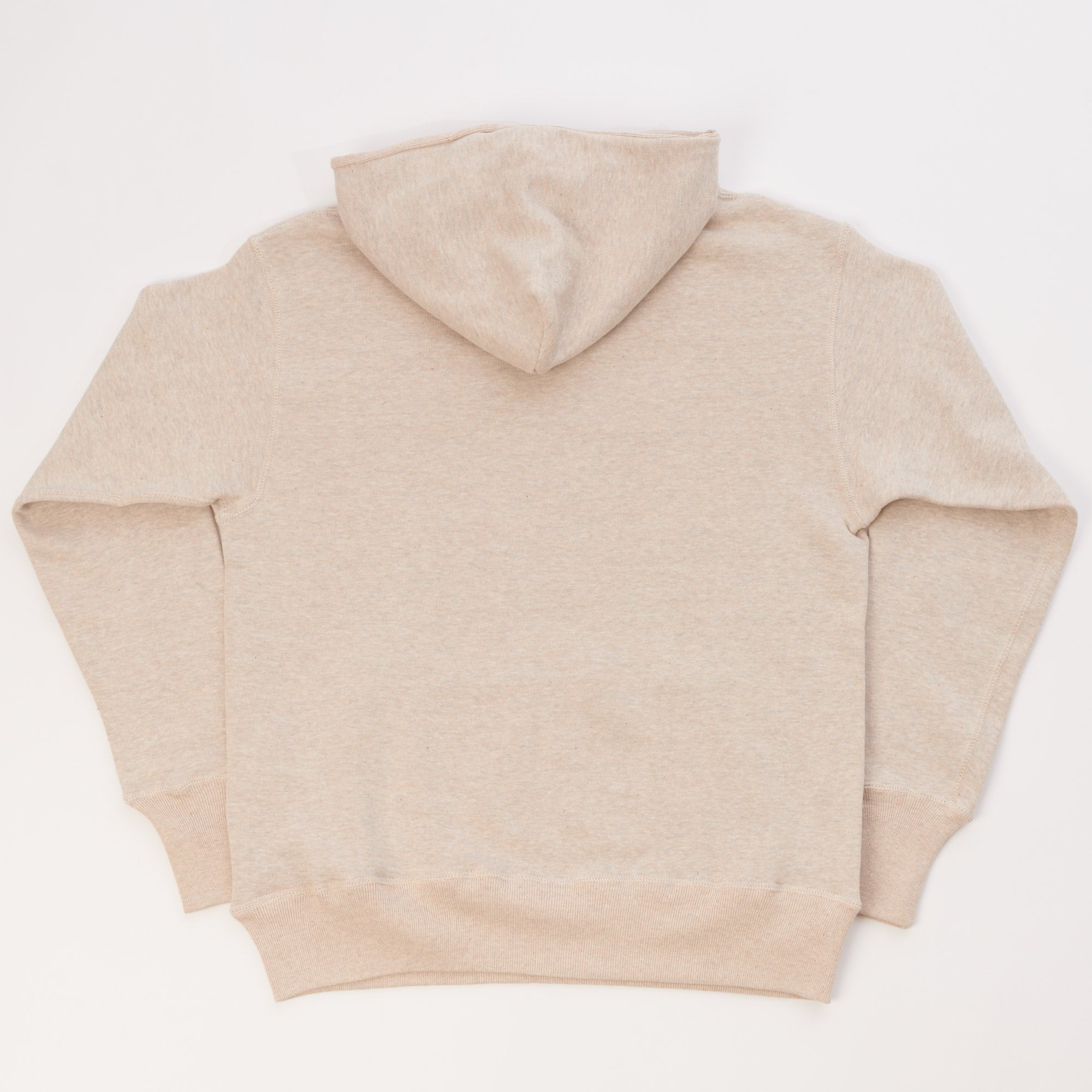 Warehouse & Co 450 Two Needle Hooded Sweatshirt - Oatmeal