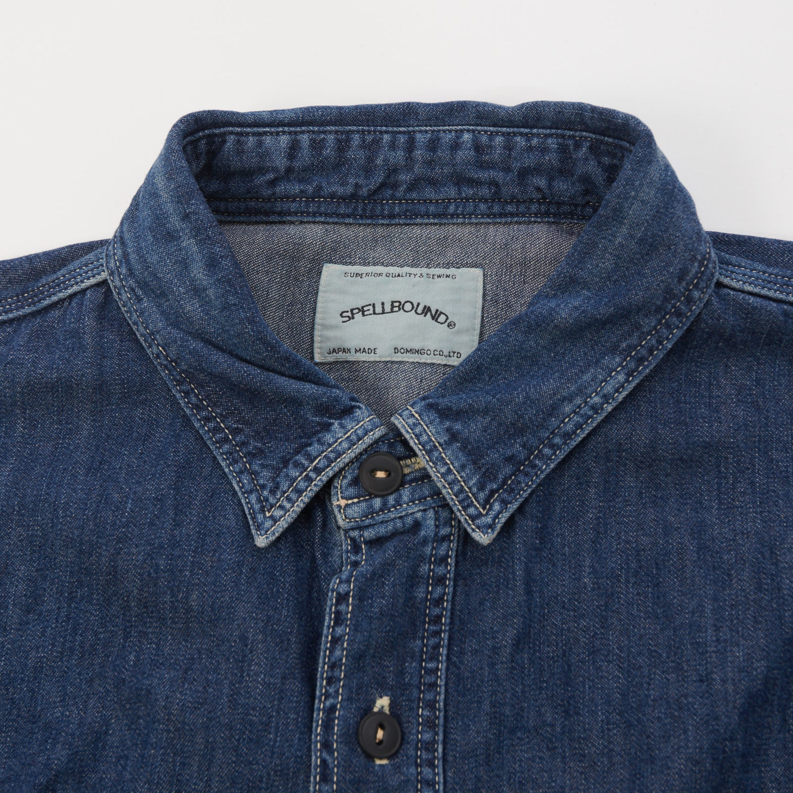 Spellbound 46-161E Denim Work Shirt - Mid Wash | SON OF A STAG