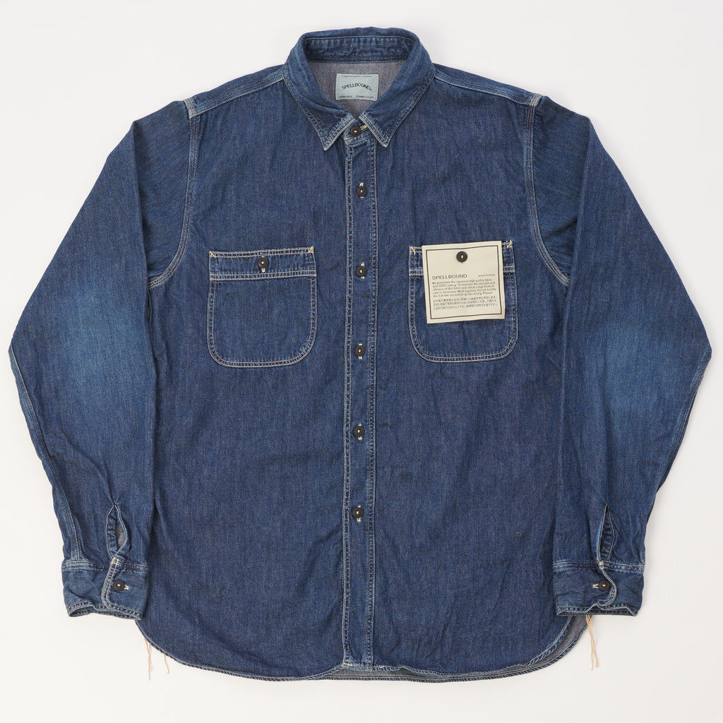 Spellbound 46-161E Denim Work Shirt - Mid Wash | SON OF A STAG