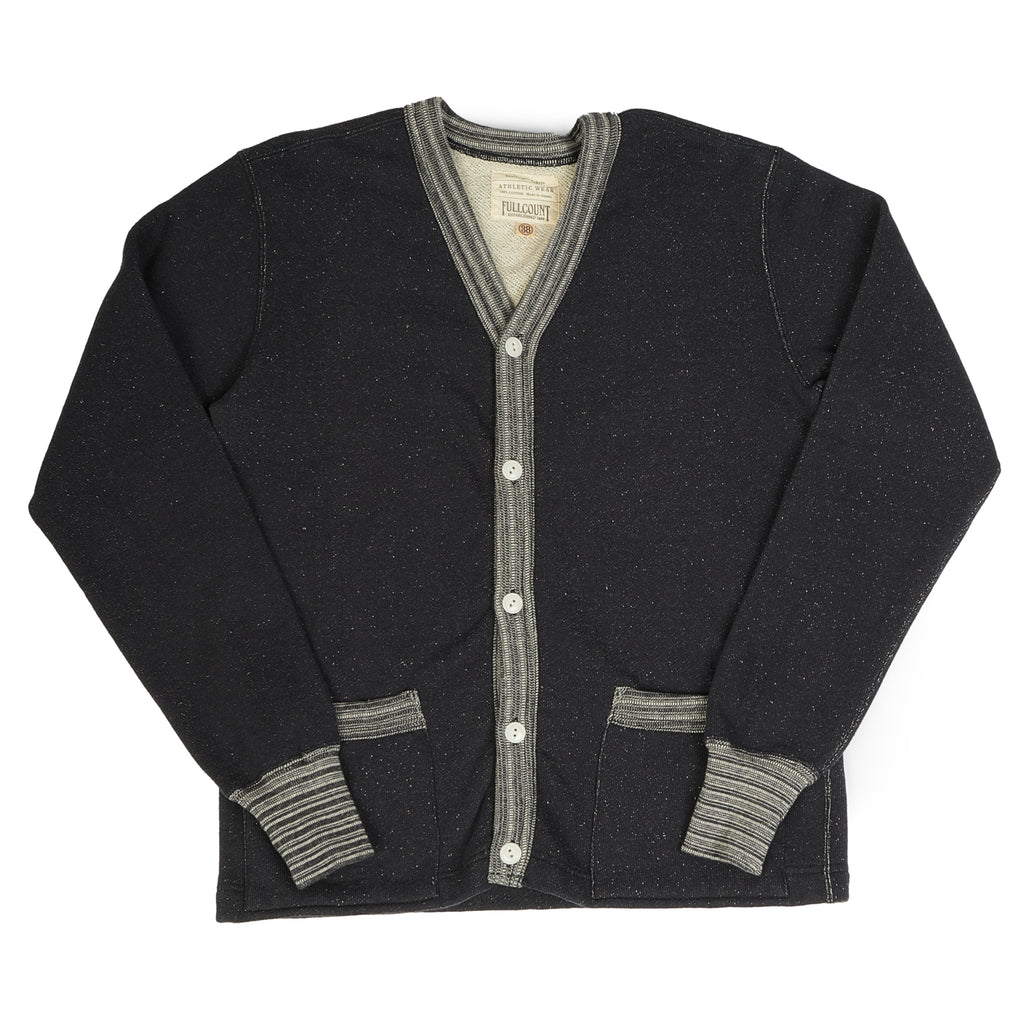 Full Count 3730 Sweat Cardigan - Navy | SON OF A STAG