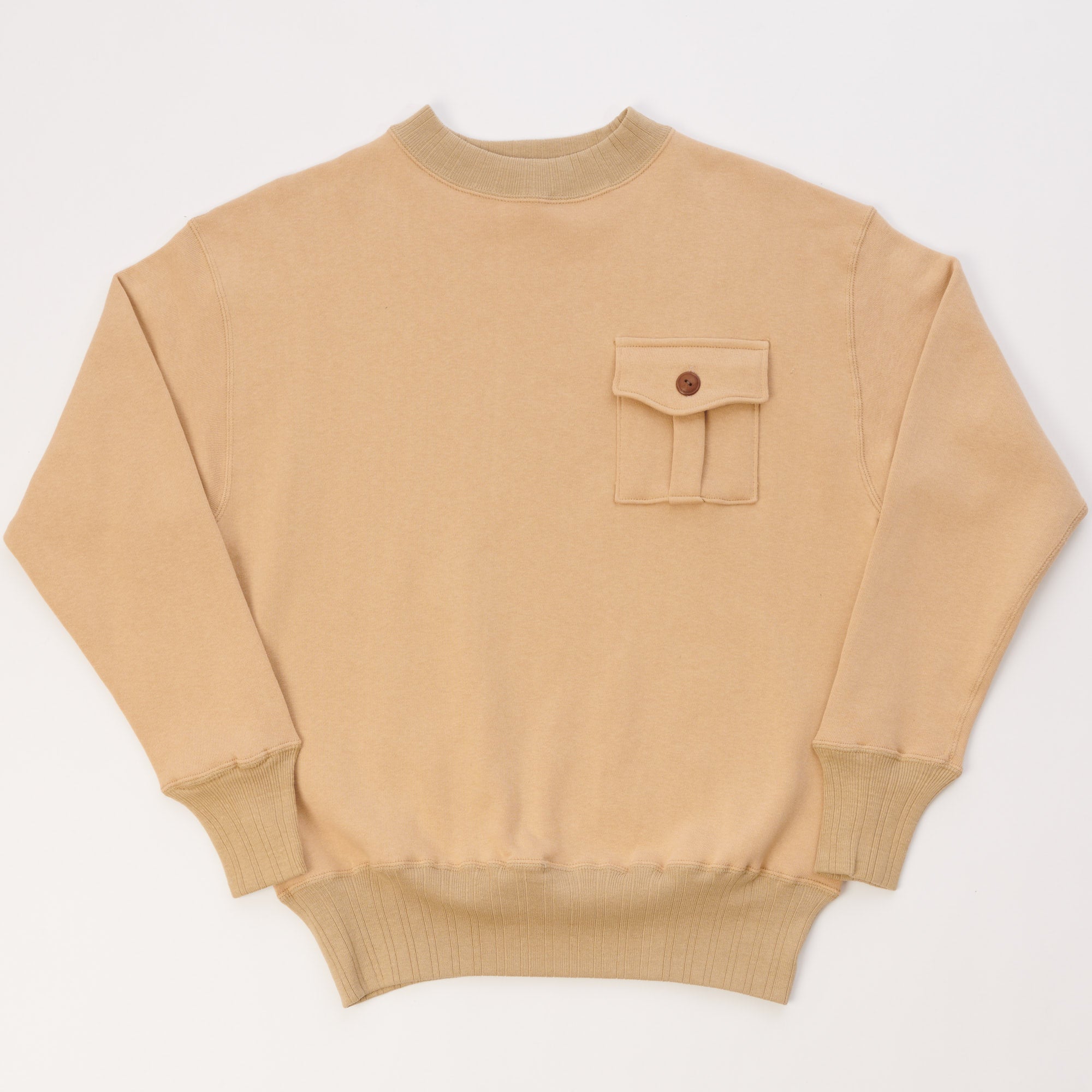 Warehouse & Co 478 Military Sweatshirt - Beige